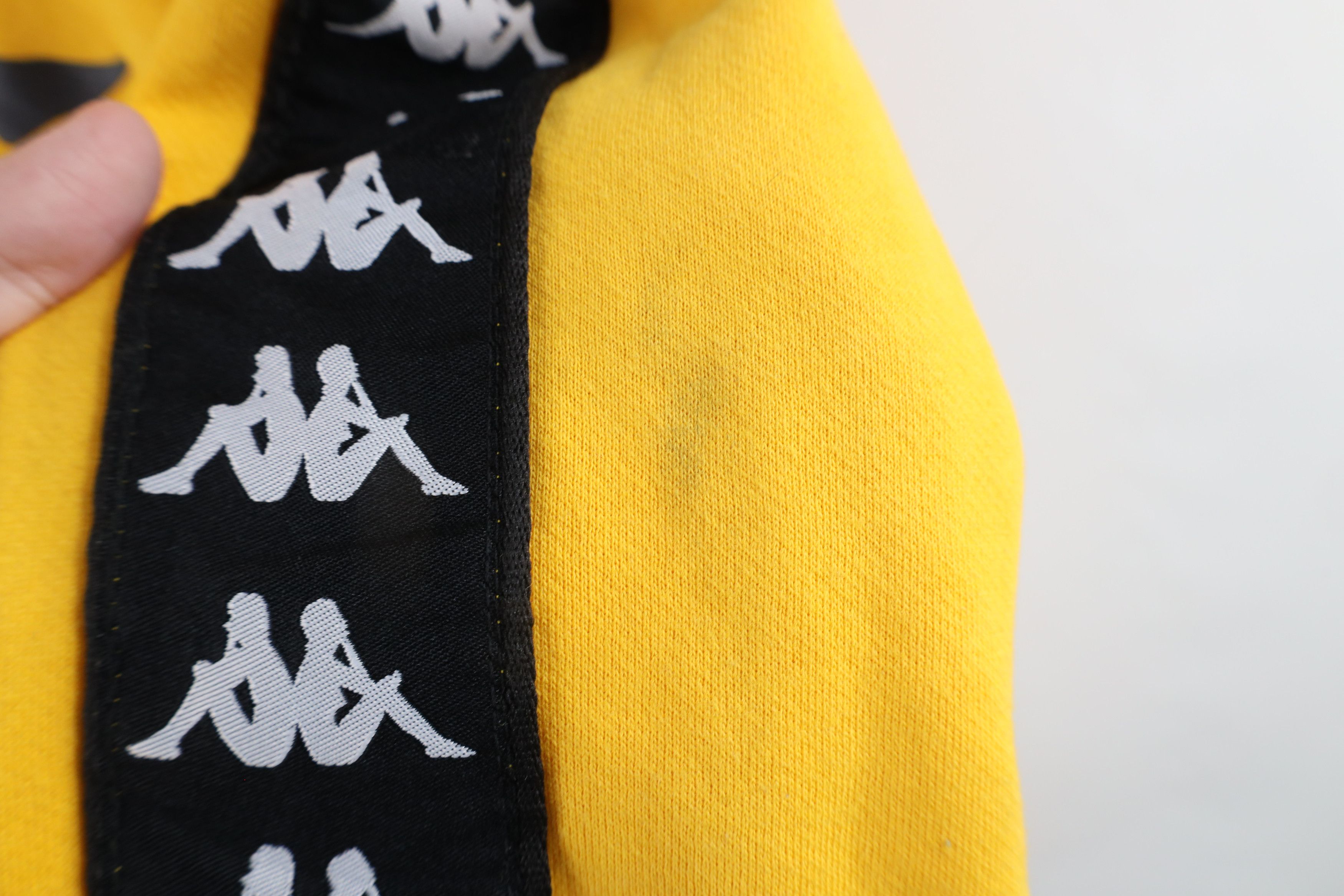 Kappa × Vintage Vintage Kappa Soccer Taped Logo Hoodie Sweatshirt Yellow Size US M / EU 48-50 / 2 - 9 Thumbnail