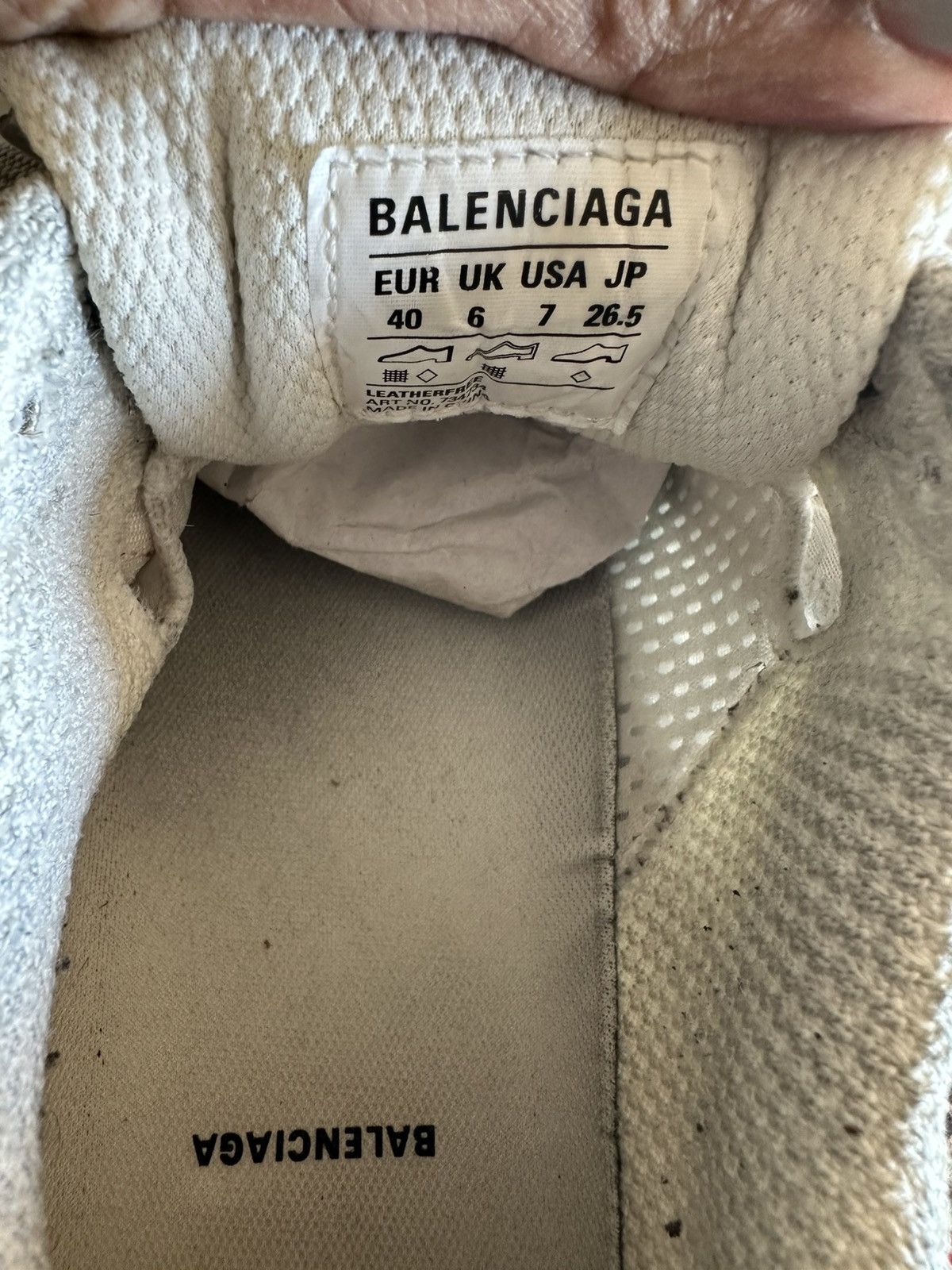 Balenciaga BALENCIAGA 3XL Distressed Mesh and Rubber Sneakers Size US 7 / EU 40 - 10 Thumbnail