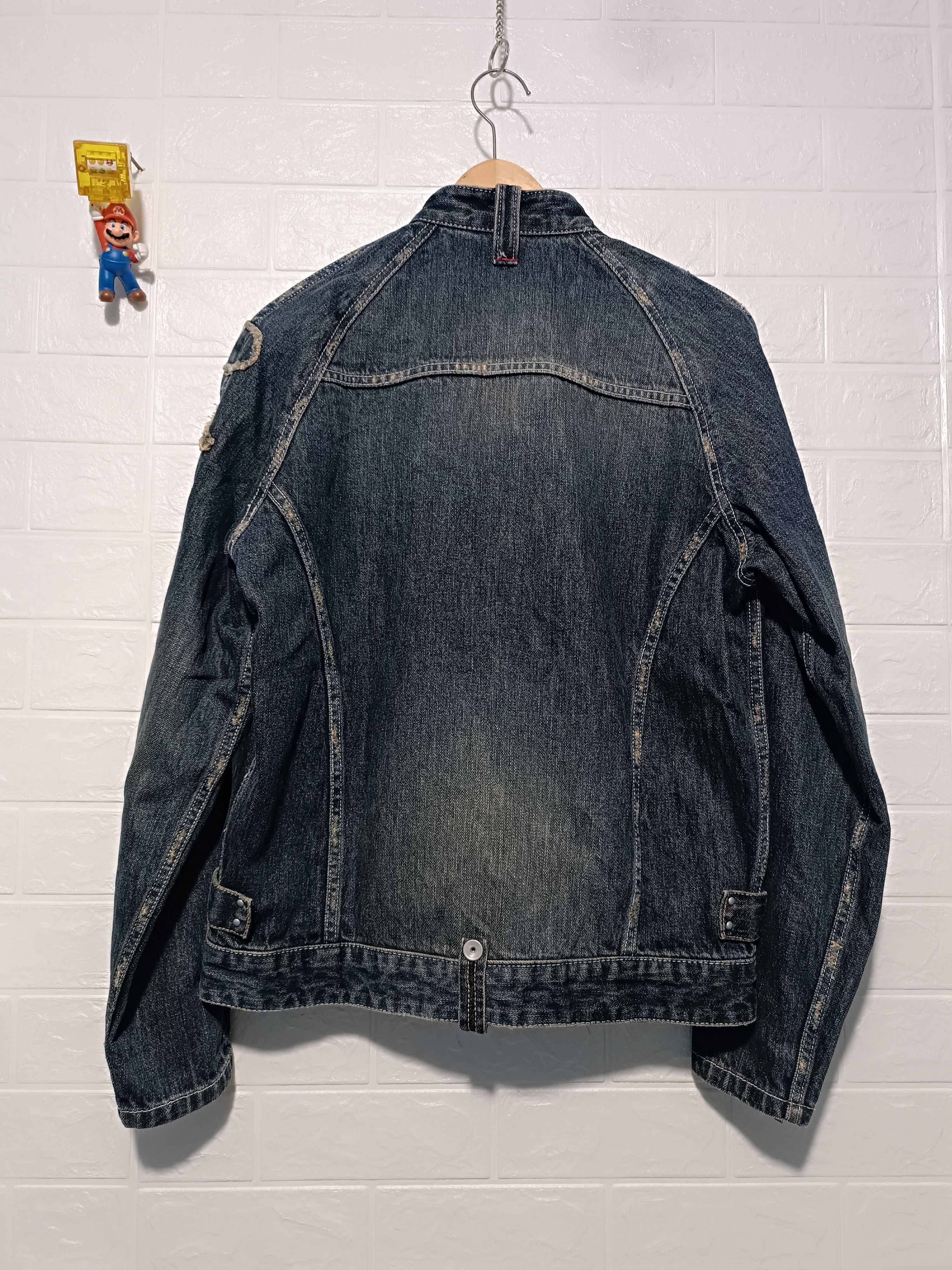Japanese Brand Vintage Denim Biker Jacket Size US M / EU 48-50 / 2 - 8 Thumbnail
