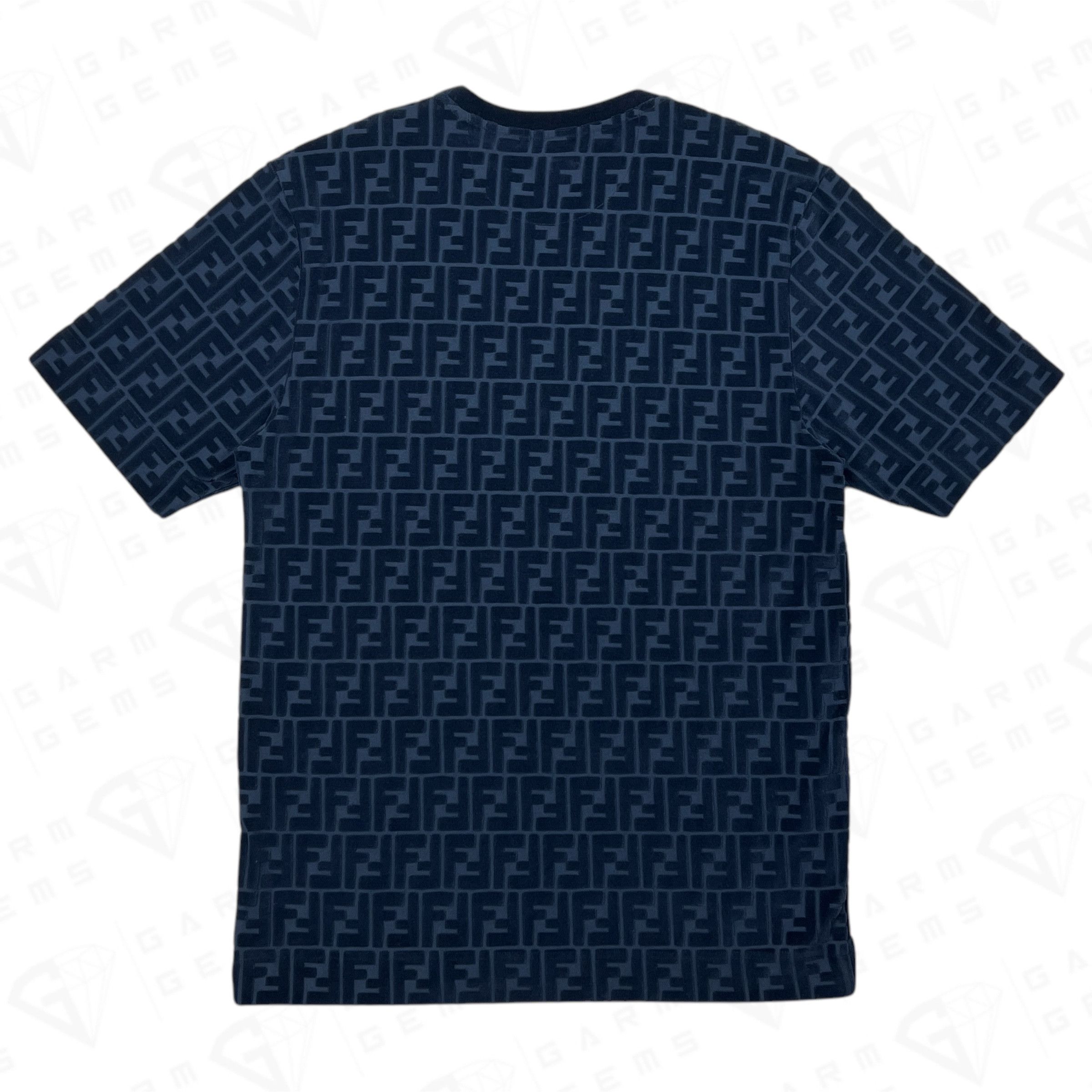Fendi Fendi Embossed FF Textured T-Shirt Size US M / EU 48-50 / 2 - 2 Thumbnail