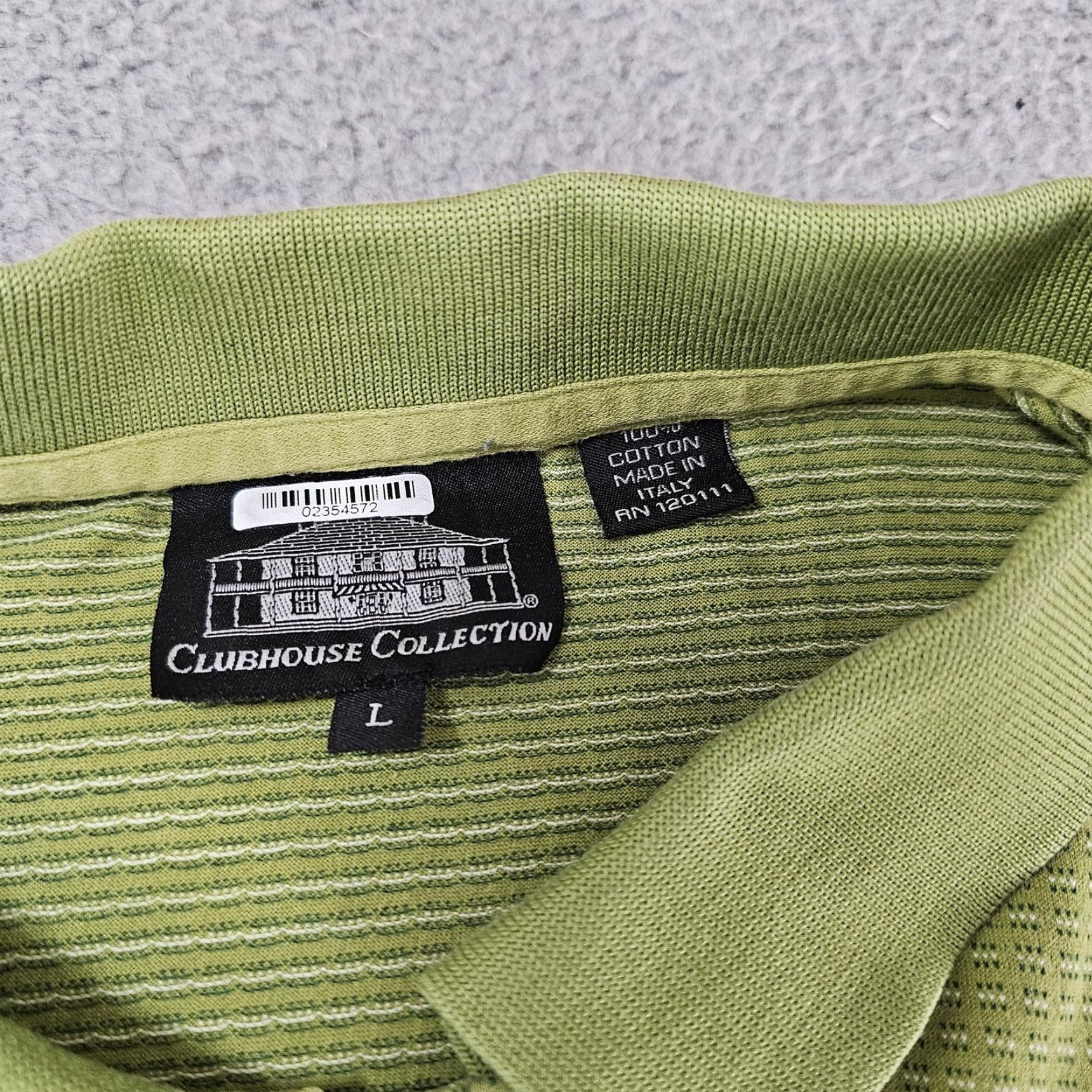 Vintage Masters Augusta National Polo Shirt Mens L Green Golf Pique 100% Cotton Made in Italy Size US L / EU 52-54 / 3 - 3 Thumbnail