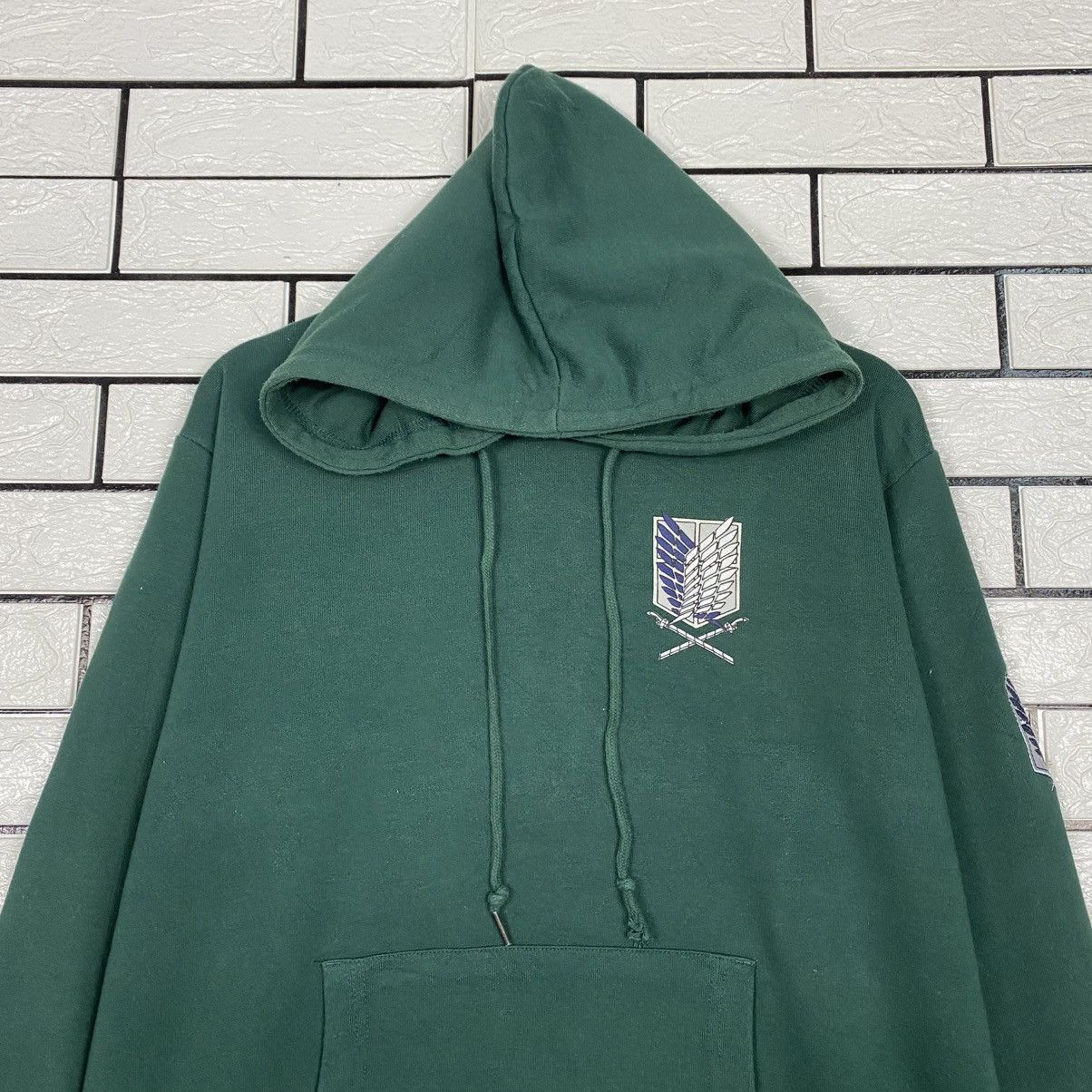Japanese Brand Attack On Titan Hoodie Jacket Big Logo Design Size US M / EU 48-50 / 2 - 4 Thumbnail