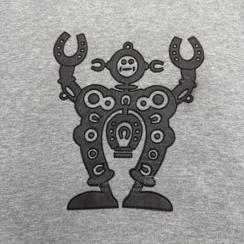 Hermes Hermes Sheepskin robot pattern hooded sweatshirt Size US L / EU 52-54 / 3 - 5 Thumbnail