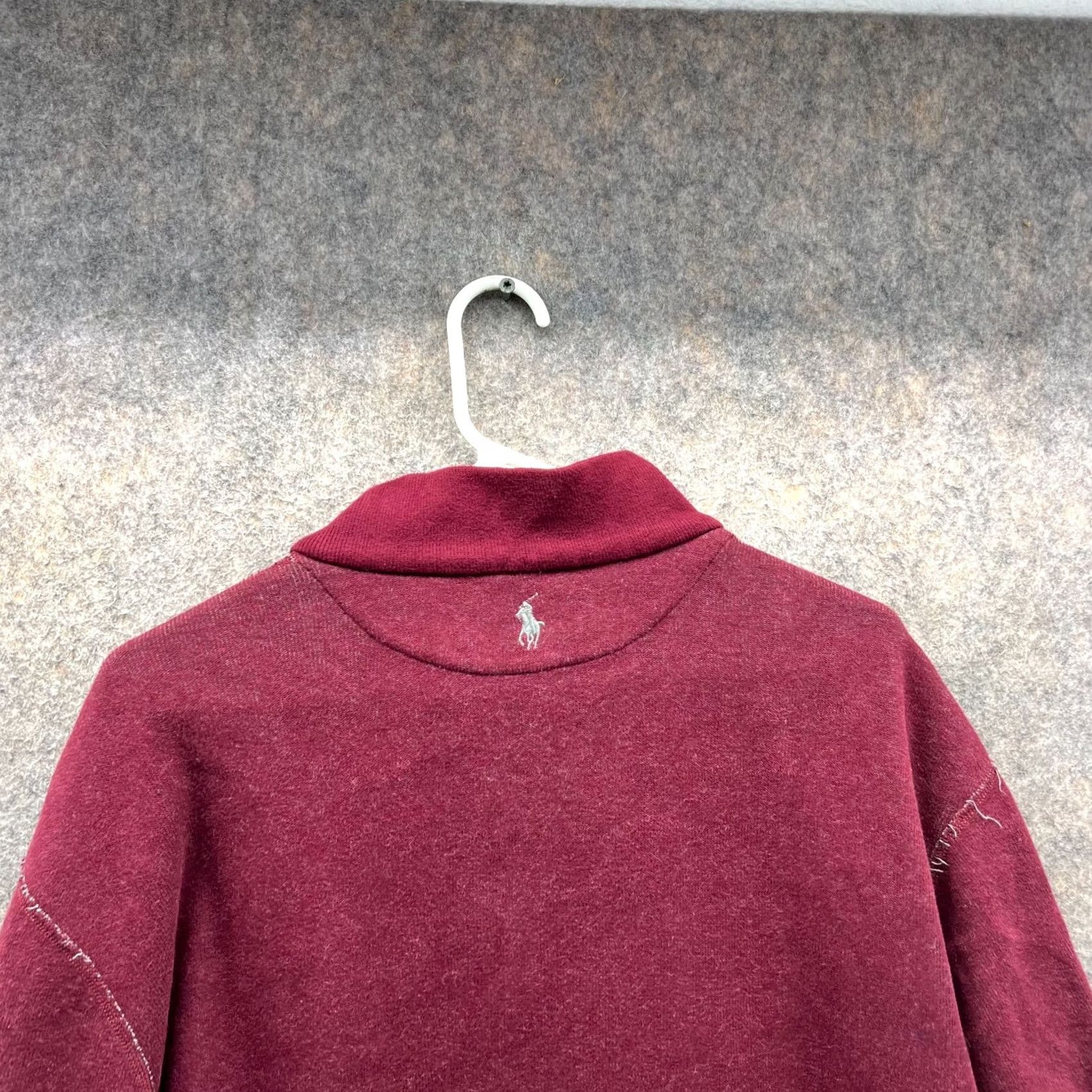 Ralph Lauren Polo Ralph Lauren Sweater Men L Burgundy Gray Reversible Pullover 1/4 Zip Size US L / EU 52-54 / 3 - 5 Thumbnail