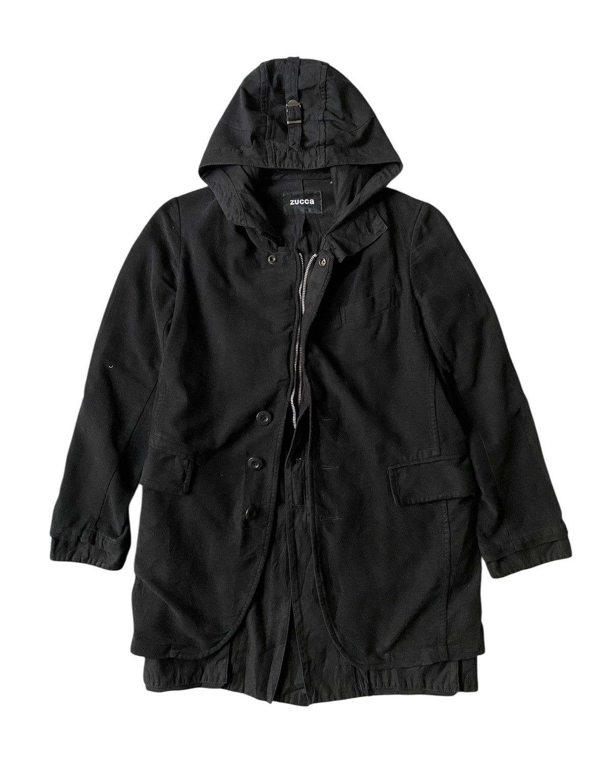 CABANE de ZUCCa Vintage Zucca Issey Miyake Double Layer Hoodie Jacket Size US S / EU 44-46 / 1 - 2 Thumbnail