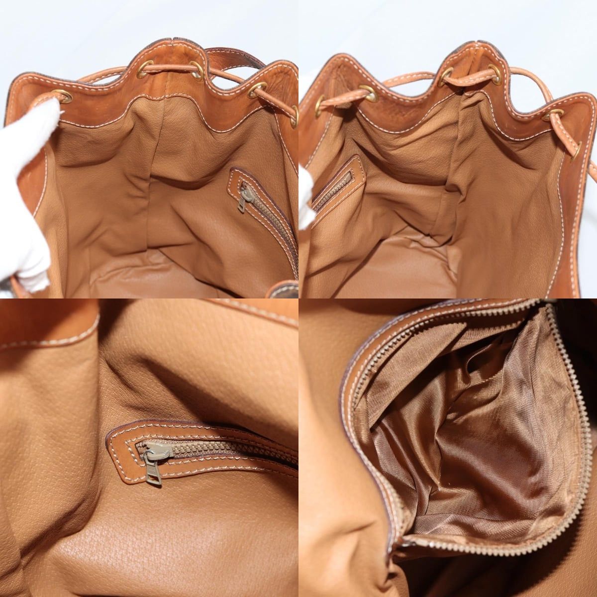 Celine CELINE Macadam Canvas Shoulder Bag Pvc Leather Brown Gold Size ONE SIZE - 13 Thumbnail