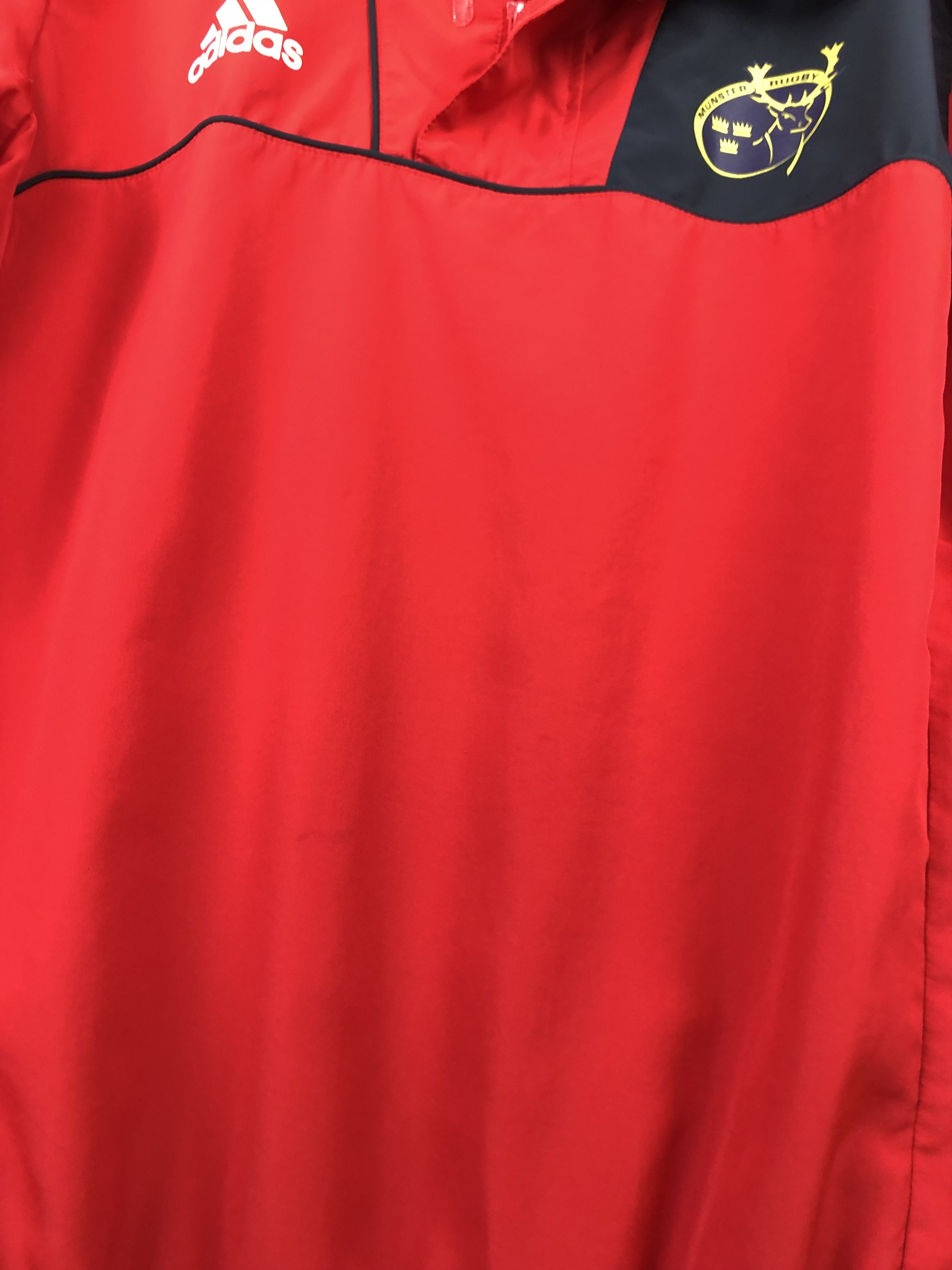 Adidas Vintage Munster Rugby Adidas Jacket Track Top Rare Red Size US L / EU 52-54 / 3 - 9 Thumbnail