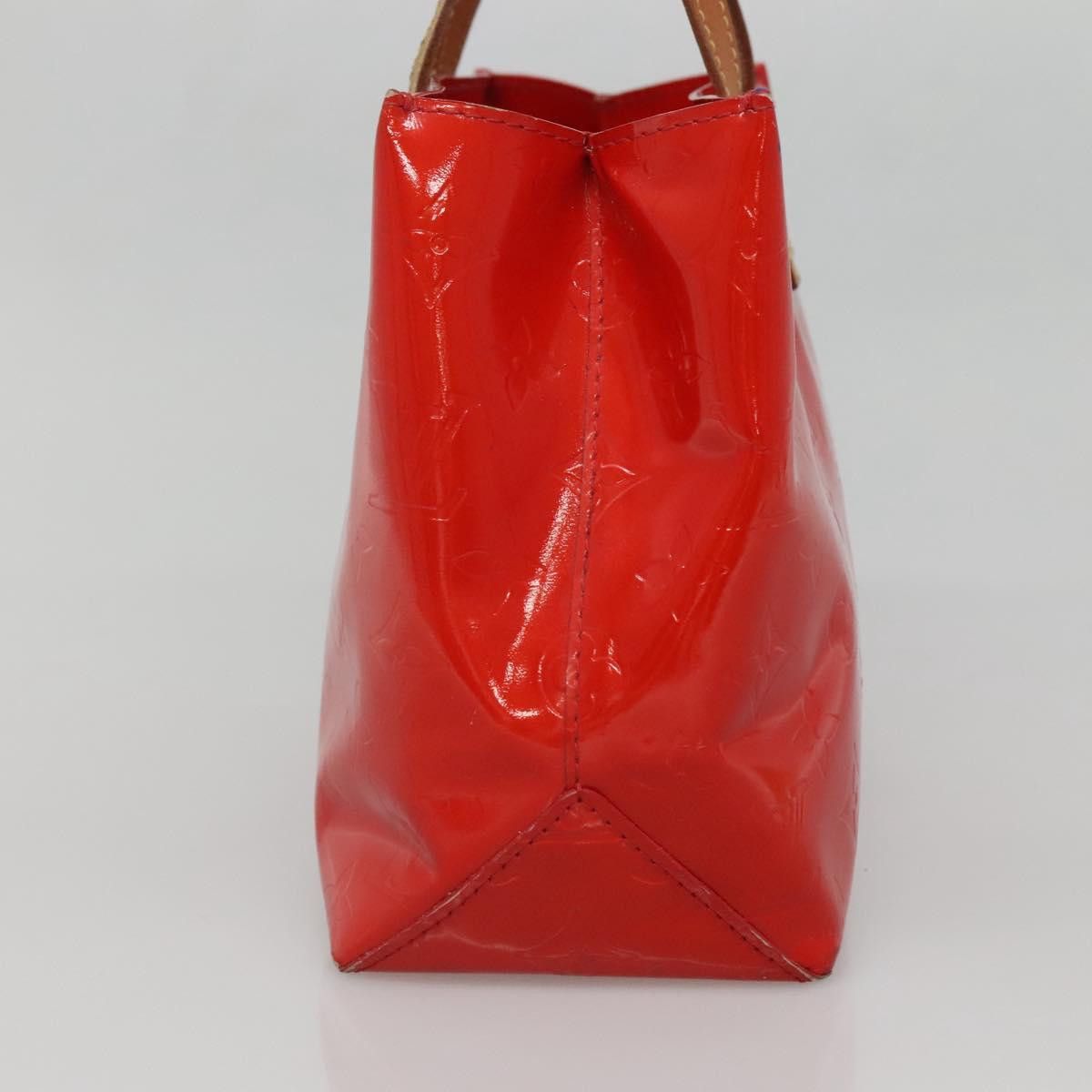 Louis Vuitton LOUIS VUITTON Monogram Vernis Reade PM Hand Bag Red Rouge Size ONE SIZE - 4 Thumbnail