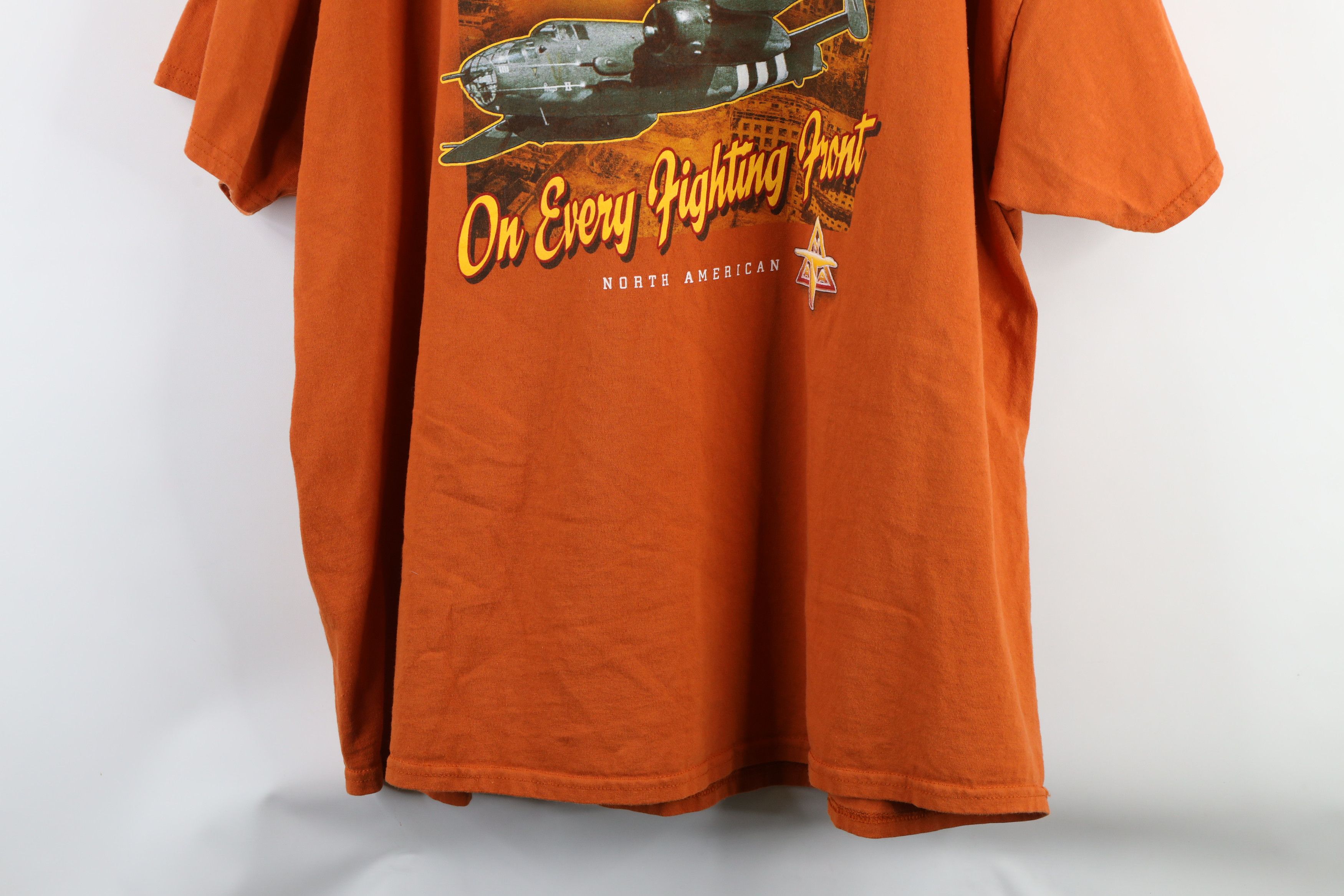 Vintage Vintage 90s B-25 Mitchell Alpha Strike Military Jet T-Shirt Size US XXL / EU 58 / 5 - 11 Thumbnail