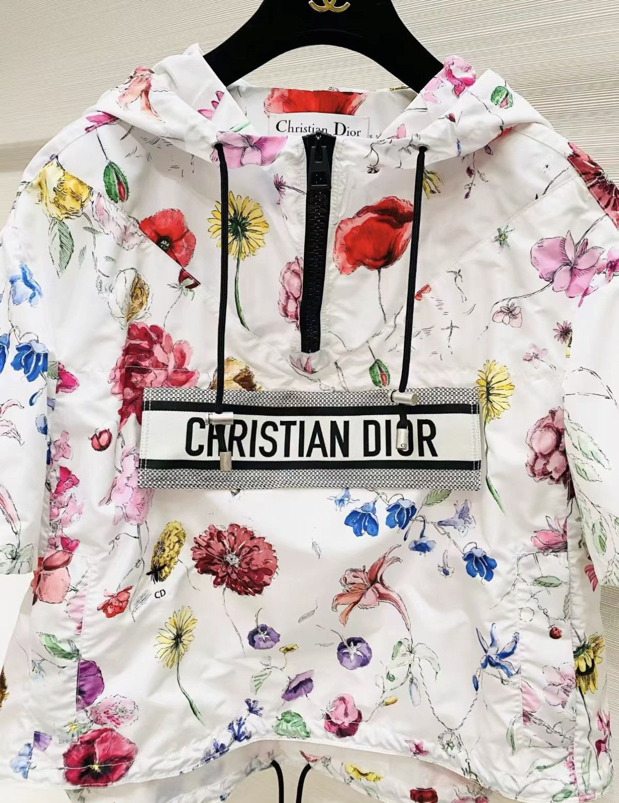 Dior Dior Classic Floral Short Sleeve Hooded J33 Size XS / US 0-2 / IT 36-38 - 3 Thumbnail