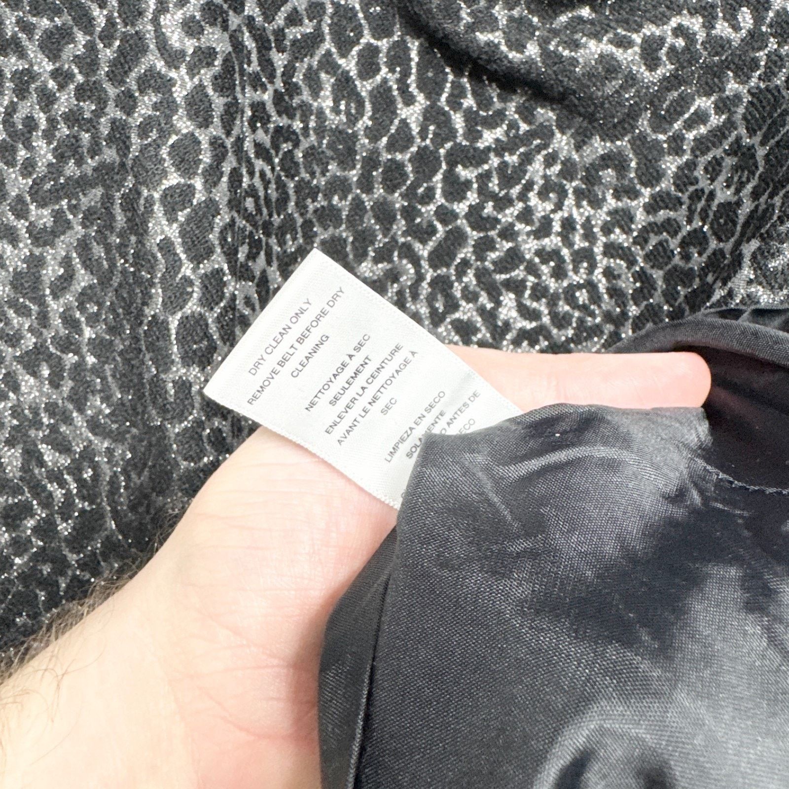 Michael Kors Michael Kors Dress Sz 6 Black Leopard Print Sleeveless Mini Size M / US 6-8 / IT 42-44 - 4 Thumbnail