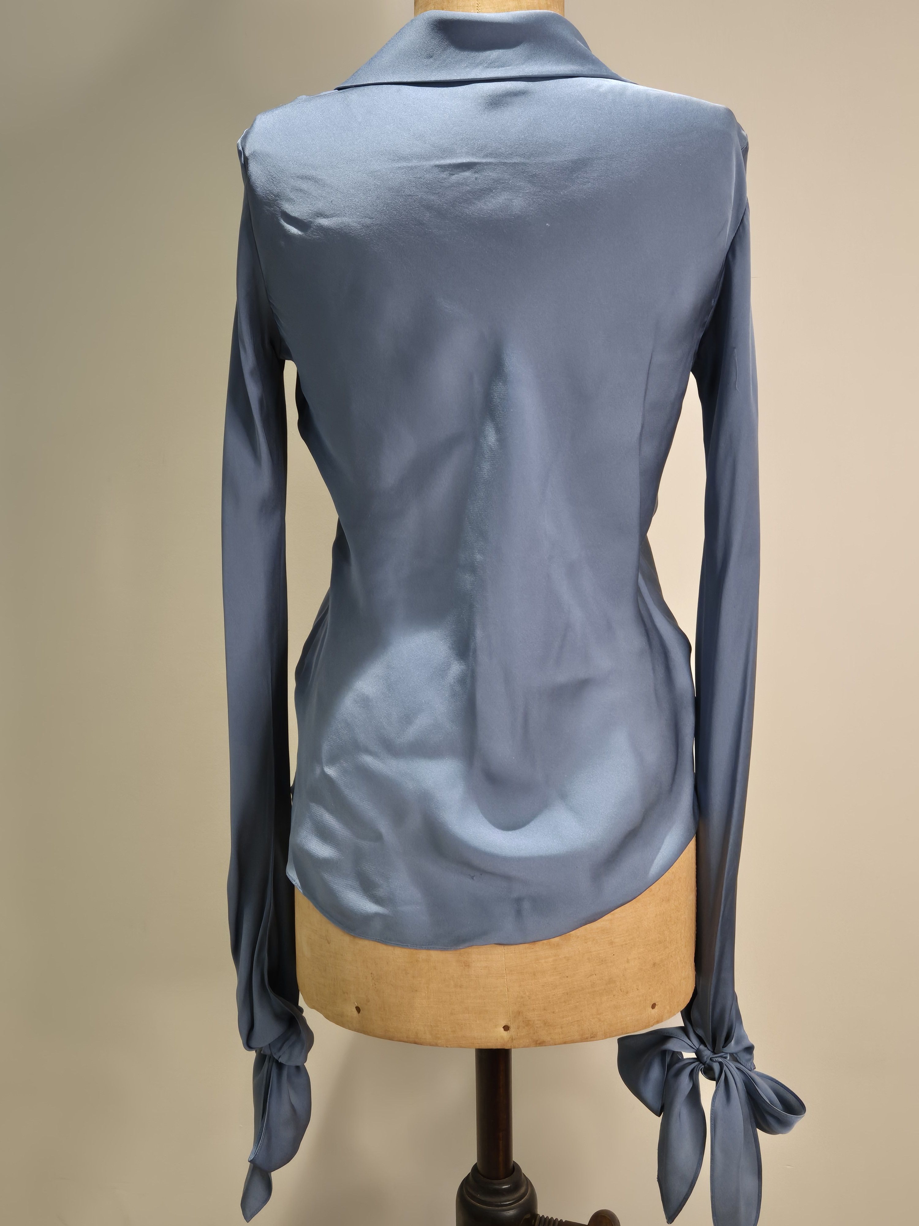 Ralph Lauren Ralph Lauren pure silk blouse with tie cuffed sleeves Size XS / US 0-2 / IT 36-38 - 2 Thumbnail