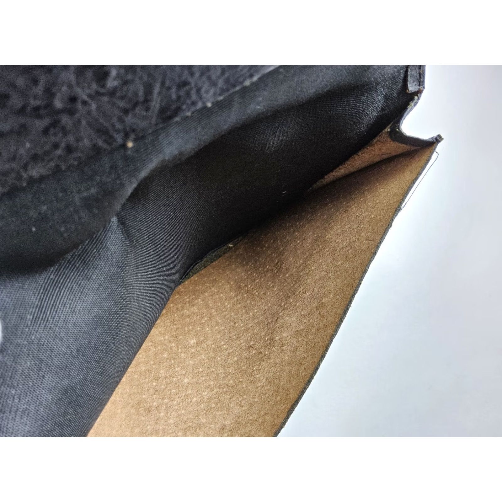 Vintage Ostrich Leather Bifold Wallet Full Size Men Black Leather Bifold Wallet 7.5x3.5 Mens Size ONE SIZE - 6 Thumbnail