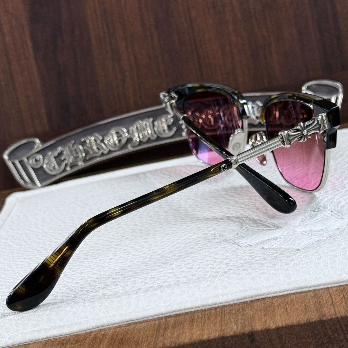 Chrome Hearts Chrome Hearts Bonennoissuer II 1/1 Sunglasses Size ONE SIZE - 8 Thumbnail