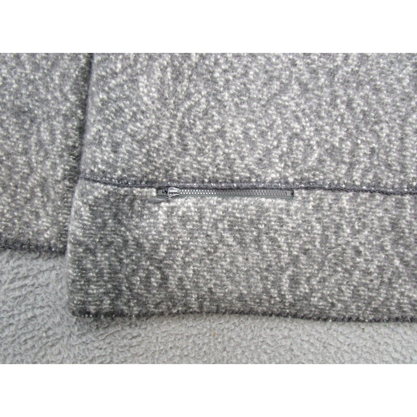 Vintage Artisans Women's Pullover Zip Pocket Embroidered Logo Sweater L Gray USA Made NEW Size L / US 10 / IT 46 - 3 Thumbnail