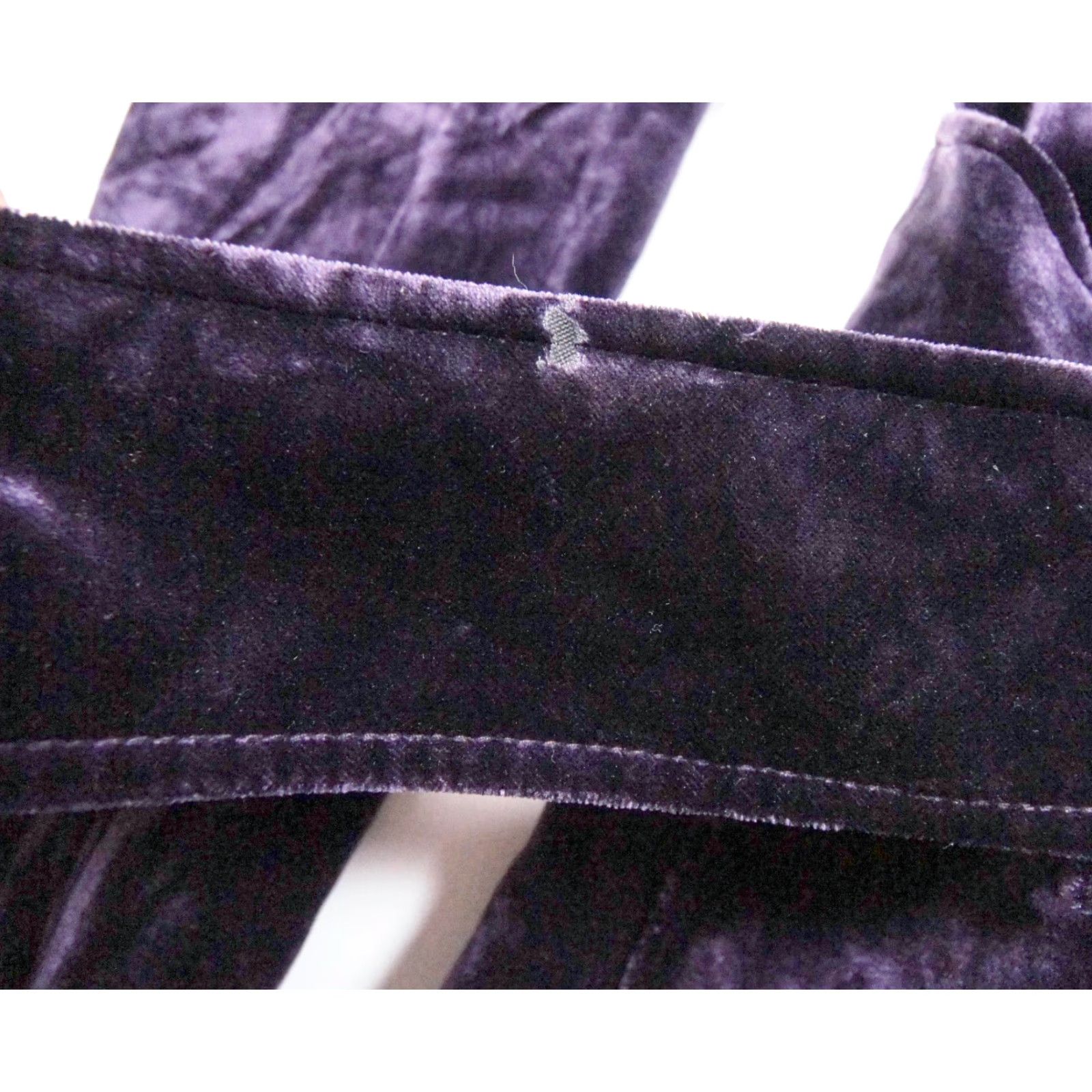 Yves Saint Laurent VINTAGE Yves Saint Laurent Women's Blazer Jacket Size 42 Purple Velvet Designer Office Formal Size M / US 6-8 / IT 42-44 - 6 Thumbnail