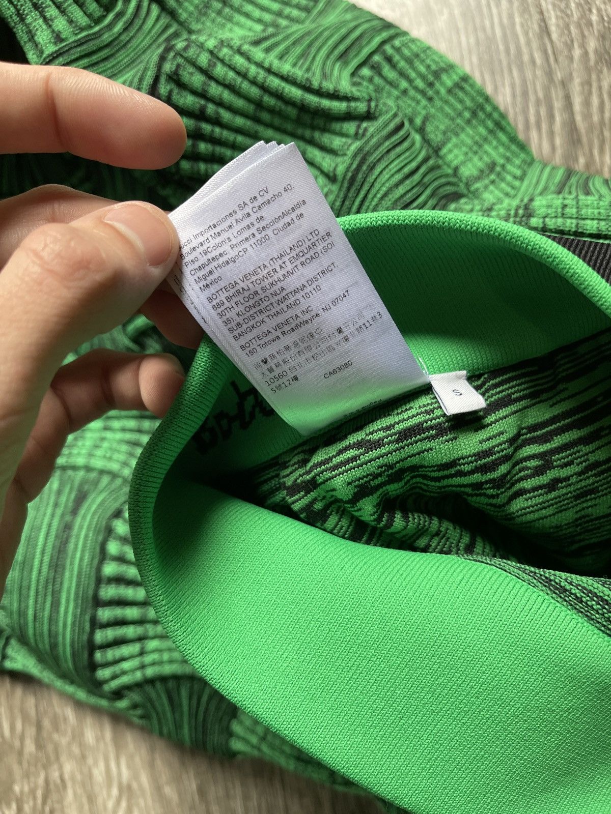 Bottega Veneta Bottega Veneta Intrecciato Mouliné Green Wavy Pants Size US 31 - 12 Thumbnail