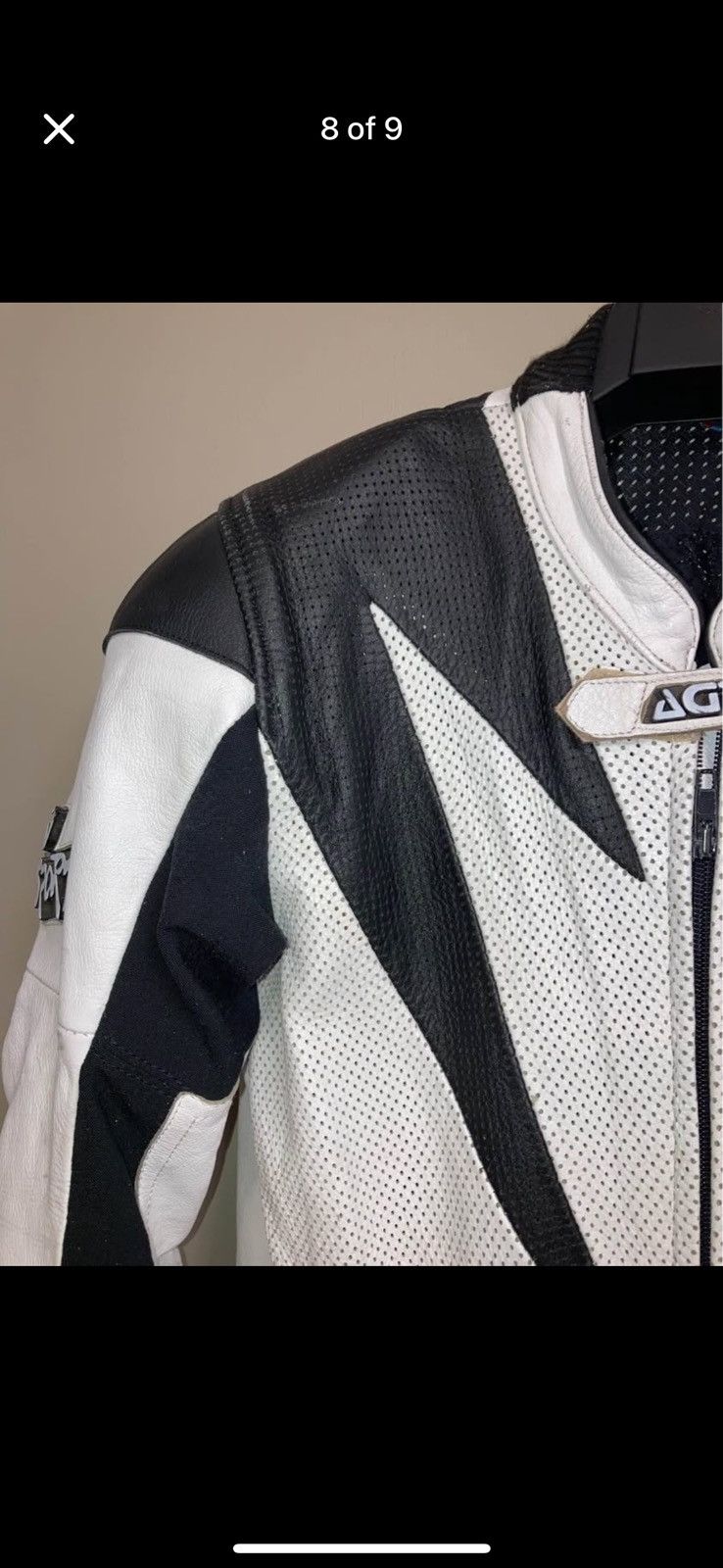 Vintage Premium one-piece motorcycle racing suit from AGVSPORT Size US 38 / EU 54 - 3 Thumbnail