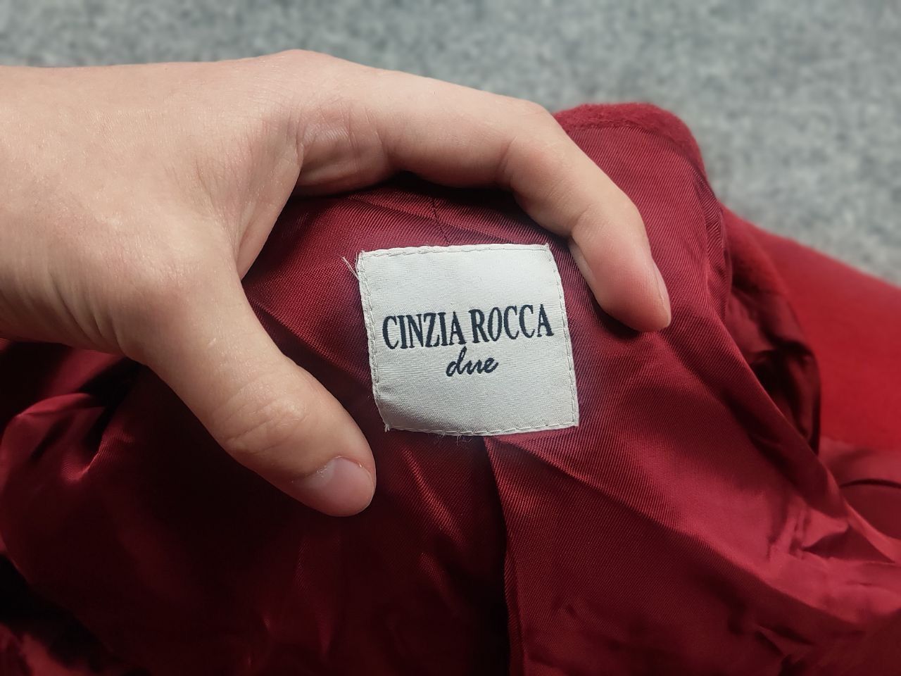 Cinzia Rocca Cinzia Rocca Due coat Red alpaca stand-up collar Jacket Size XL / US 12-14 / IT 48-50 - 16 Thumbnail