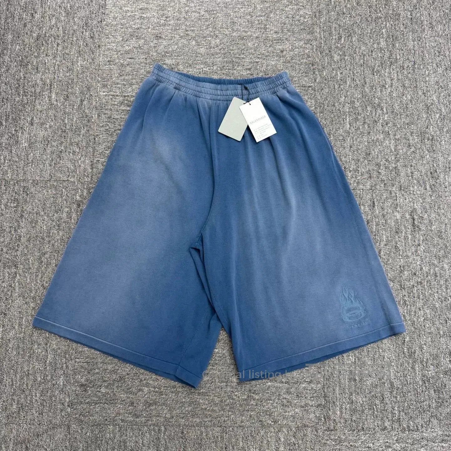 Balenciaga Balenciaga Flame Double Ring Embroidered Shorts. Size US 26 / EU 42 - 1 Thumbnail