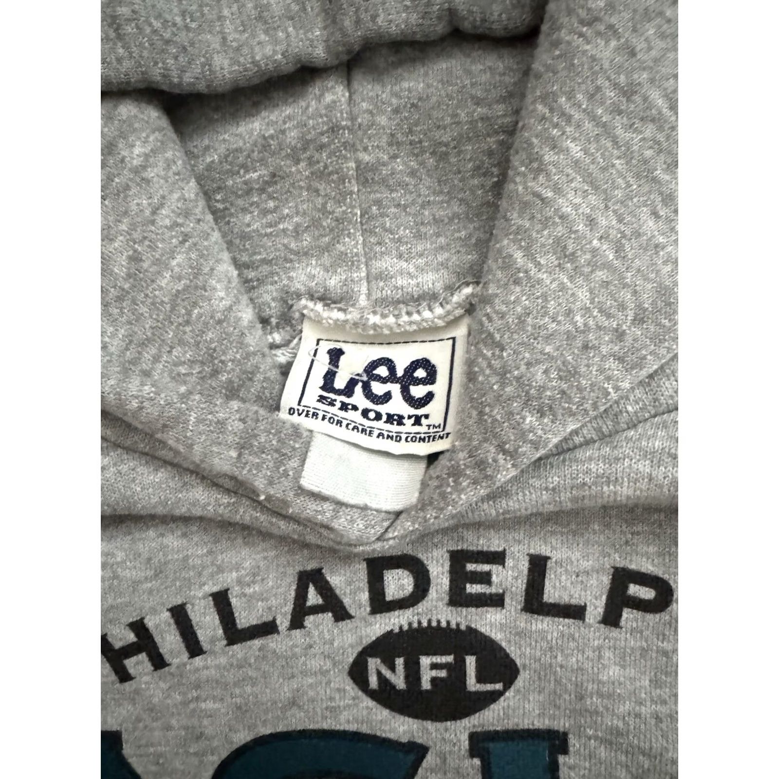 Lee VINTAGE Lee Sport NFL Philadelphia Eagles Hoodie Gray LG/XL Mens Size US L / EU 52-54 / 3 - 2 Thumbnail