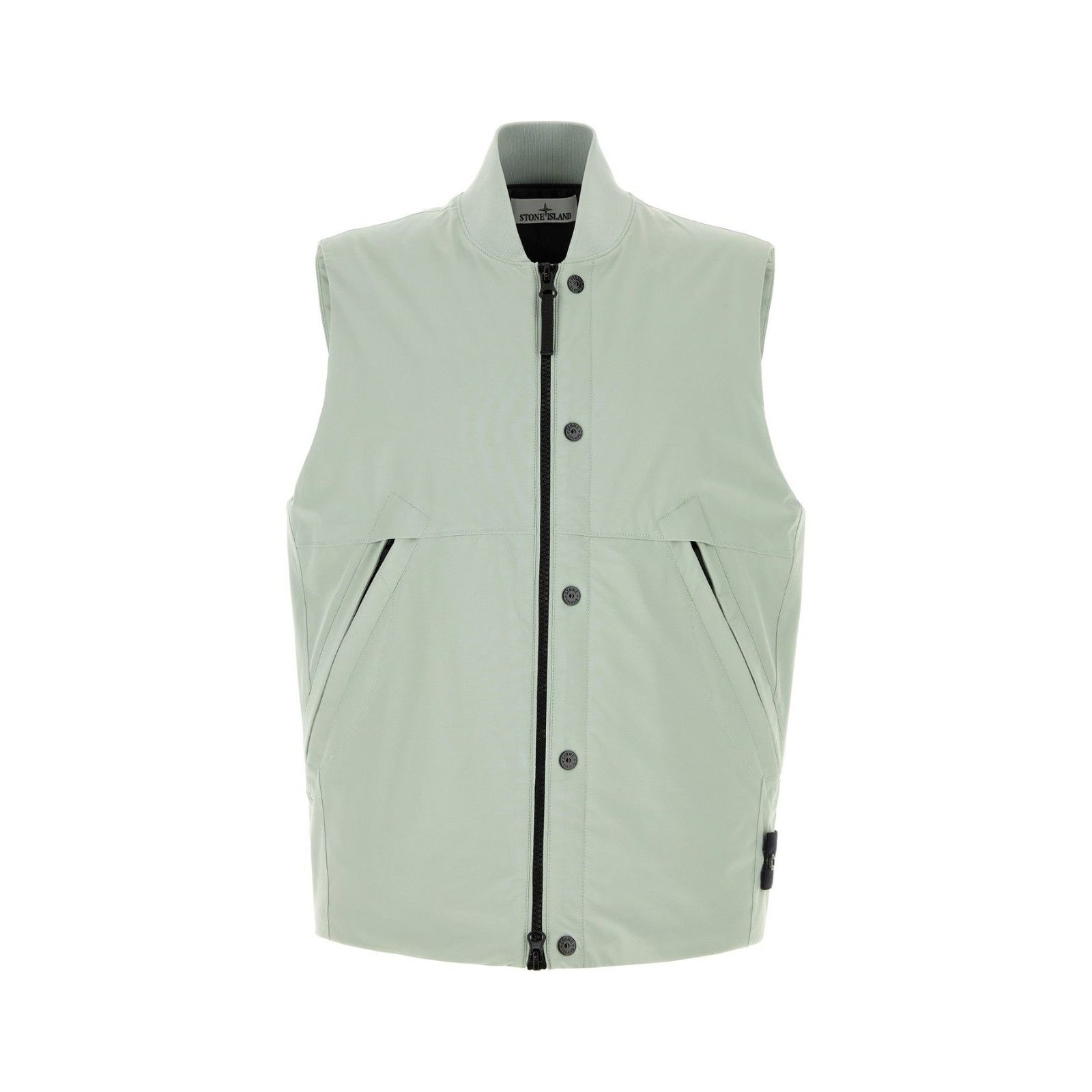 Stone Island STONE ISLAND Mint Green Stretch Polyester Sleevless Jacket N Size US XL / EU 56 / 4 - 1 Thumbnail