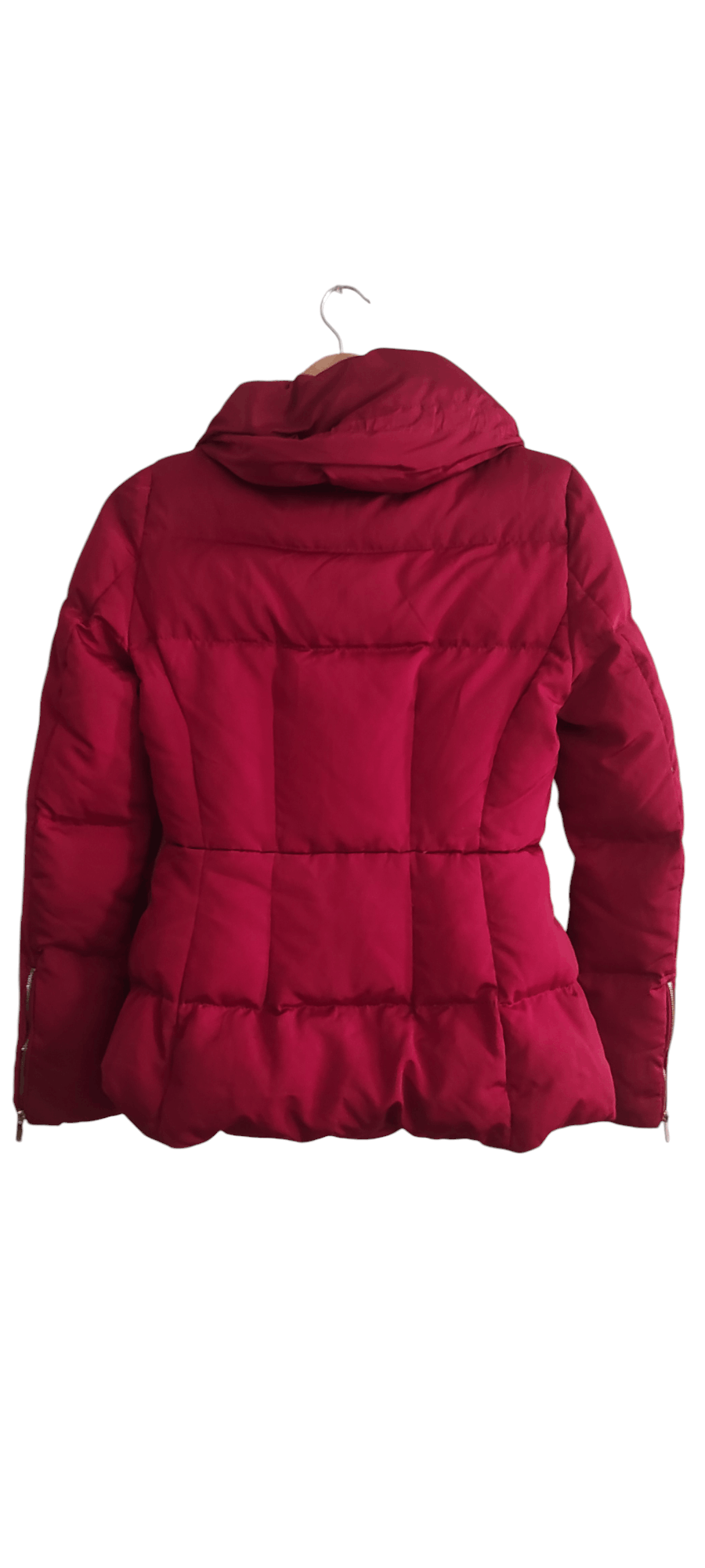Zara red puffer jacket sales