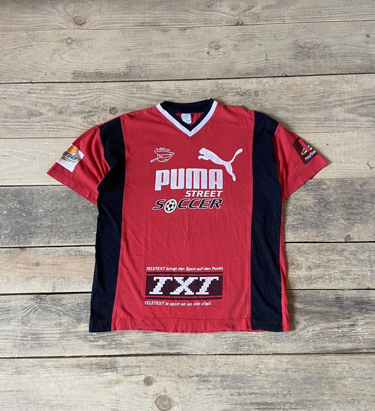 Vintage Puma Street soccer street y2k racing jersey