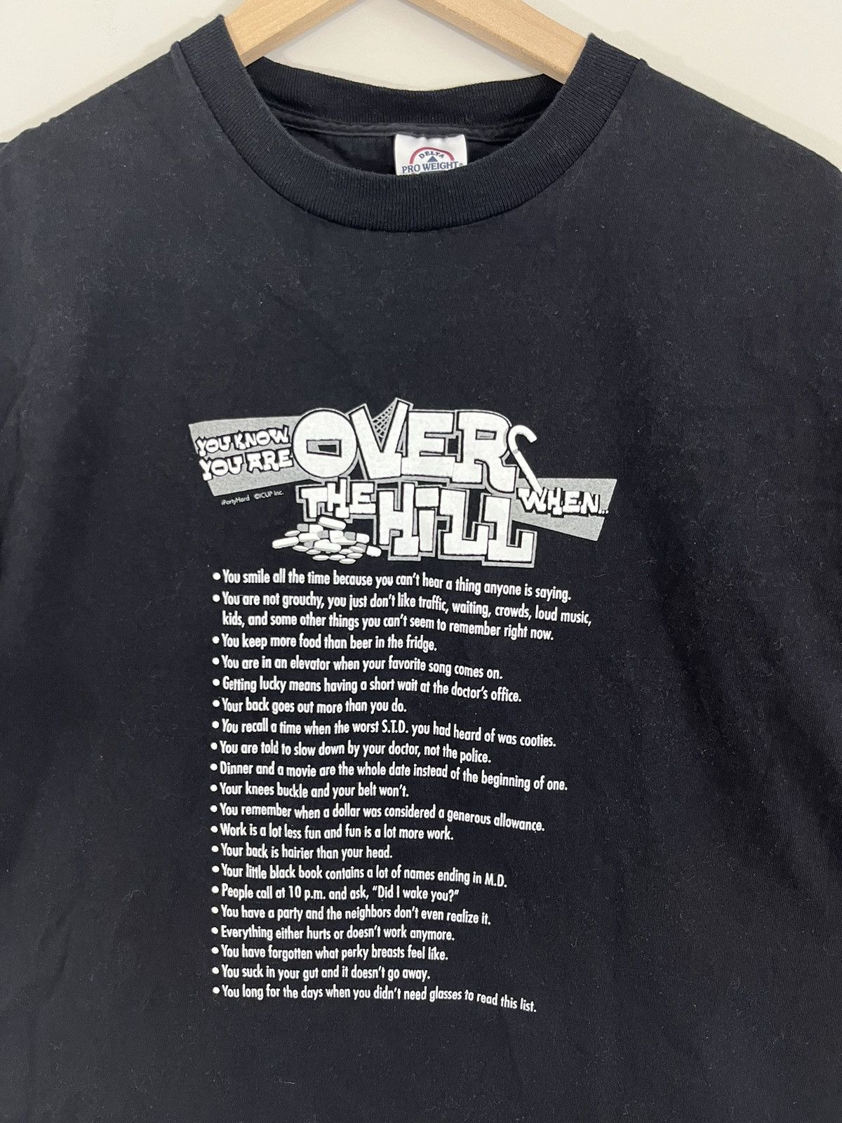 Vintage Over The Hill Pills Humor Joke Tee Size US L / EU 52-54 / 3 - 3 Thumbnail