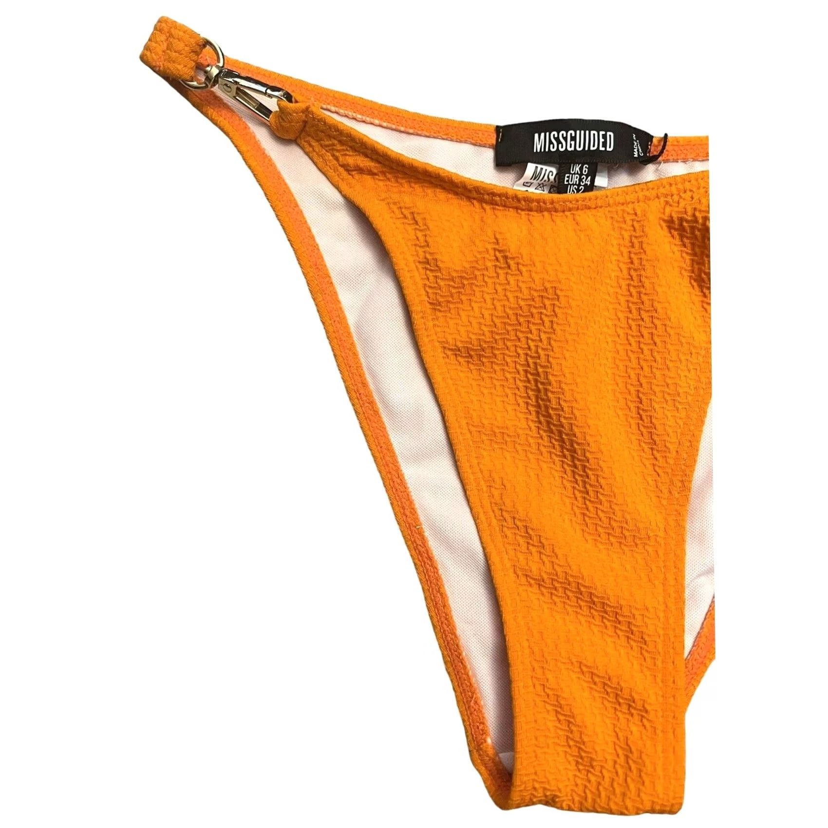 Missguided Missguided Women's Orange Bikini Bottom 2 Size 26" / US 2 / IT 38 - 3 Thumbnail