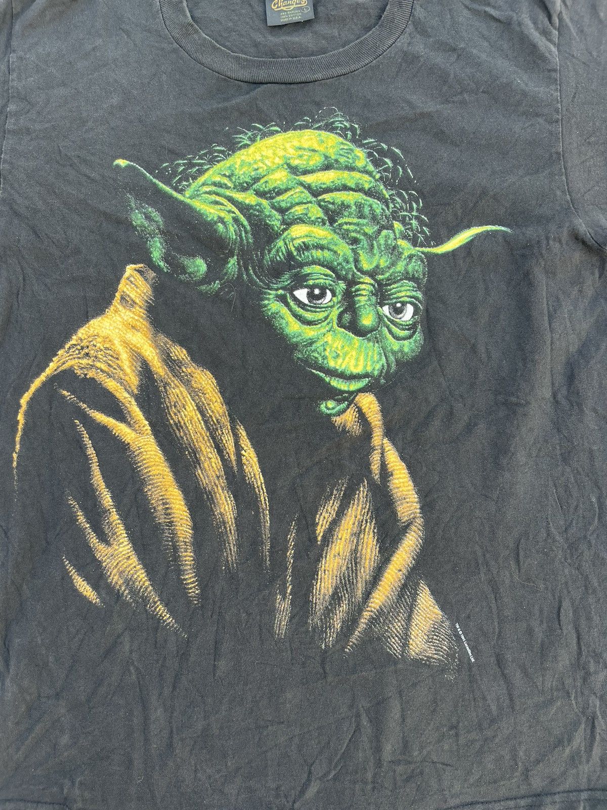 Vintage VTG 1995 LUCAS FILM LTD. STAR WARS YODA TEE Size US L / EU 52-54 / 3 - 5 Thumbnail