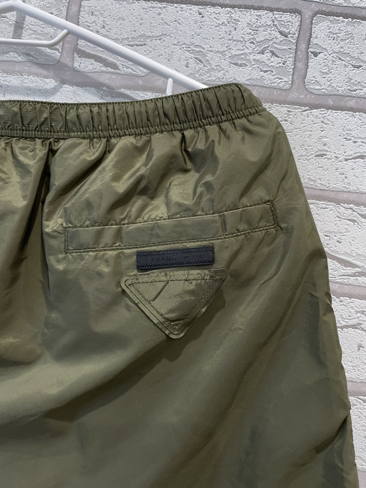 Prada Prada Milano Nylon Green / Brown Swim Shorts Size 54 M Size US 34 / EU 50 - 12 Thumbnail