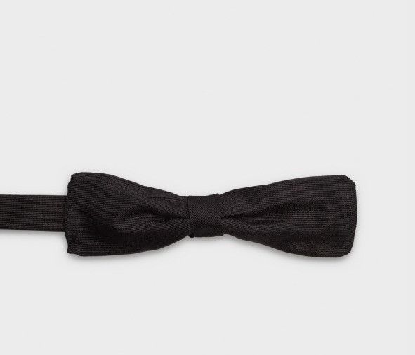 Celine o1bcso1str0925 2AX30103E Size: OS / Silk Bow Tie in Black Size ONE SIZE - 3 Thumbnail