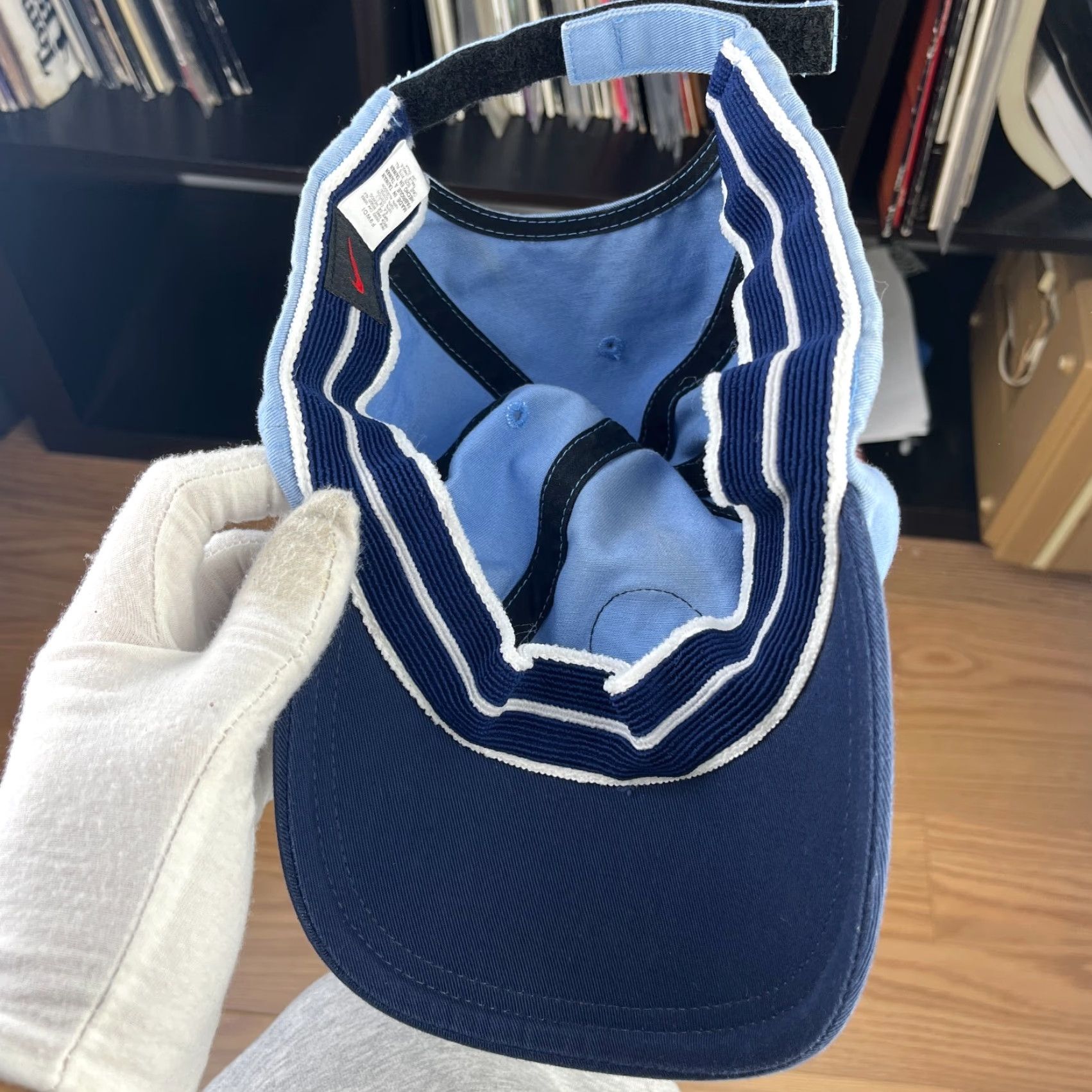 Carhartt VINTAGE Nike Basketball Strapback Hat Structured Bucket Hat 90s Skull Blue Men One Size Size ONE SIZE - 3 Thumbnail