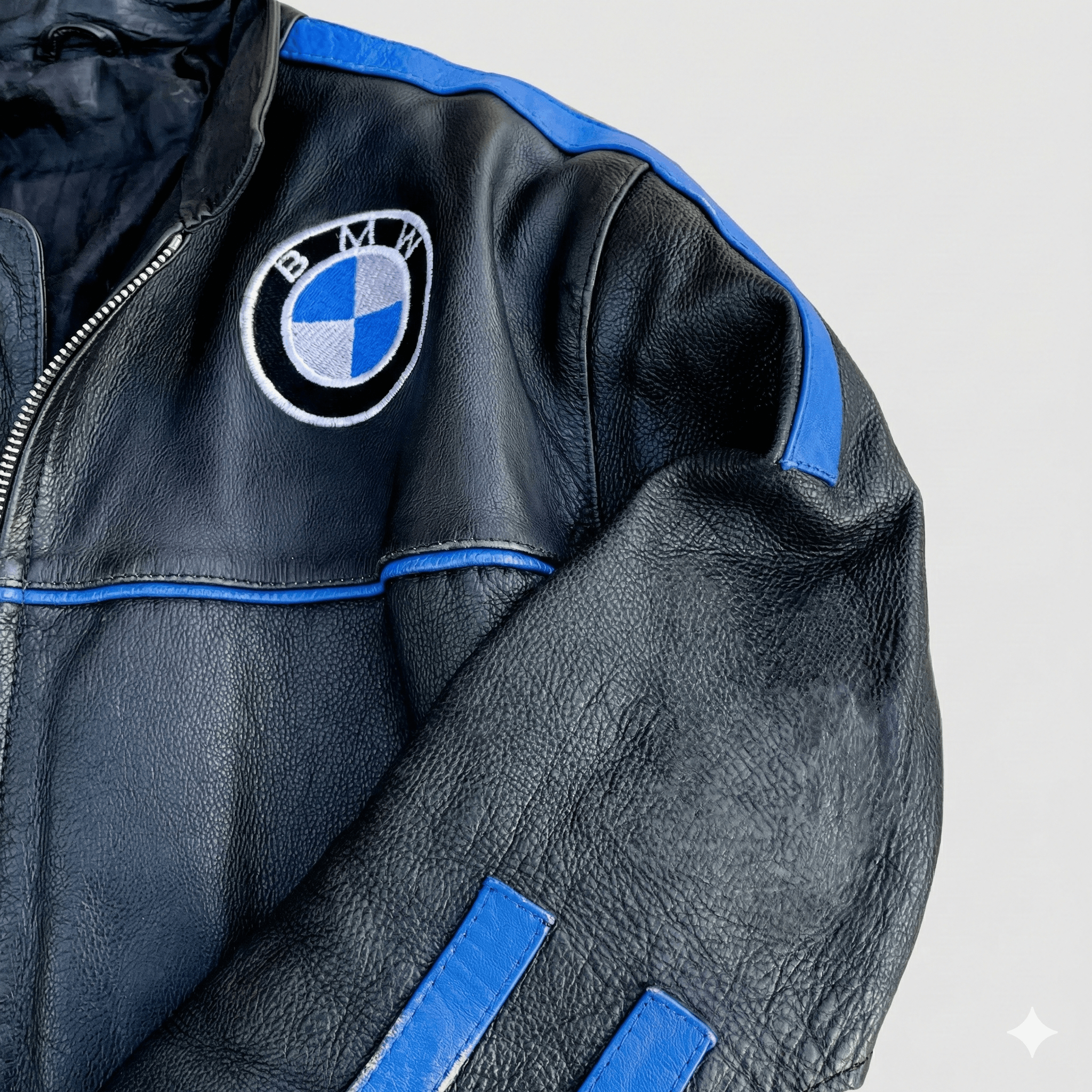 BMW Vintage BMW Leather Racing Jacket Biker Cafe Racer Motorrad Size M / US 6-8 / IT 42-44 - 2 Thumbnail