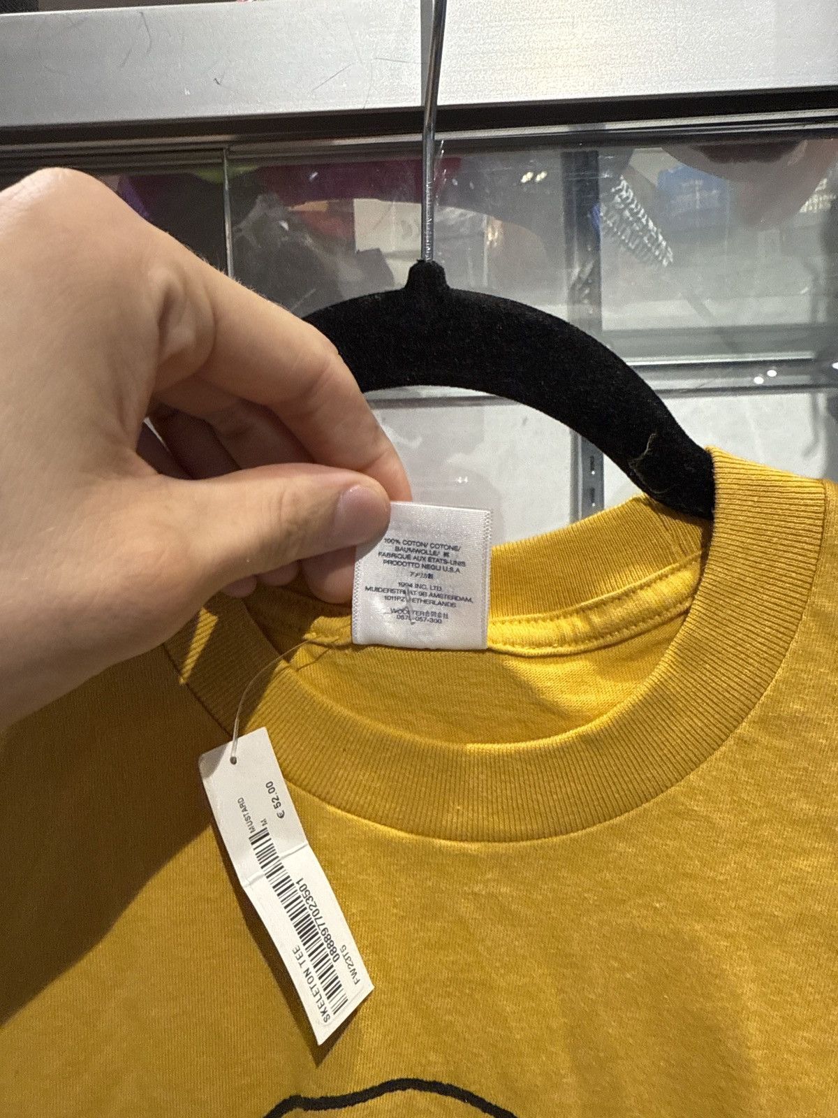 Supreme Supreme Skeleton T-Shirt Mustard Size US M / EU 48-50 / 2 - 5 Thumbnail