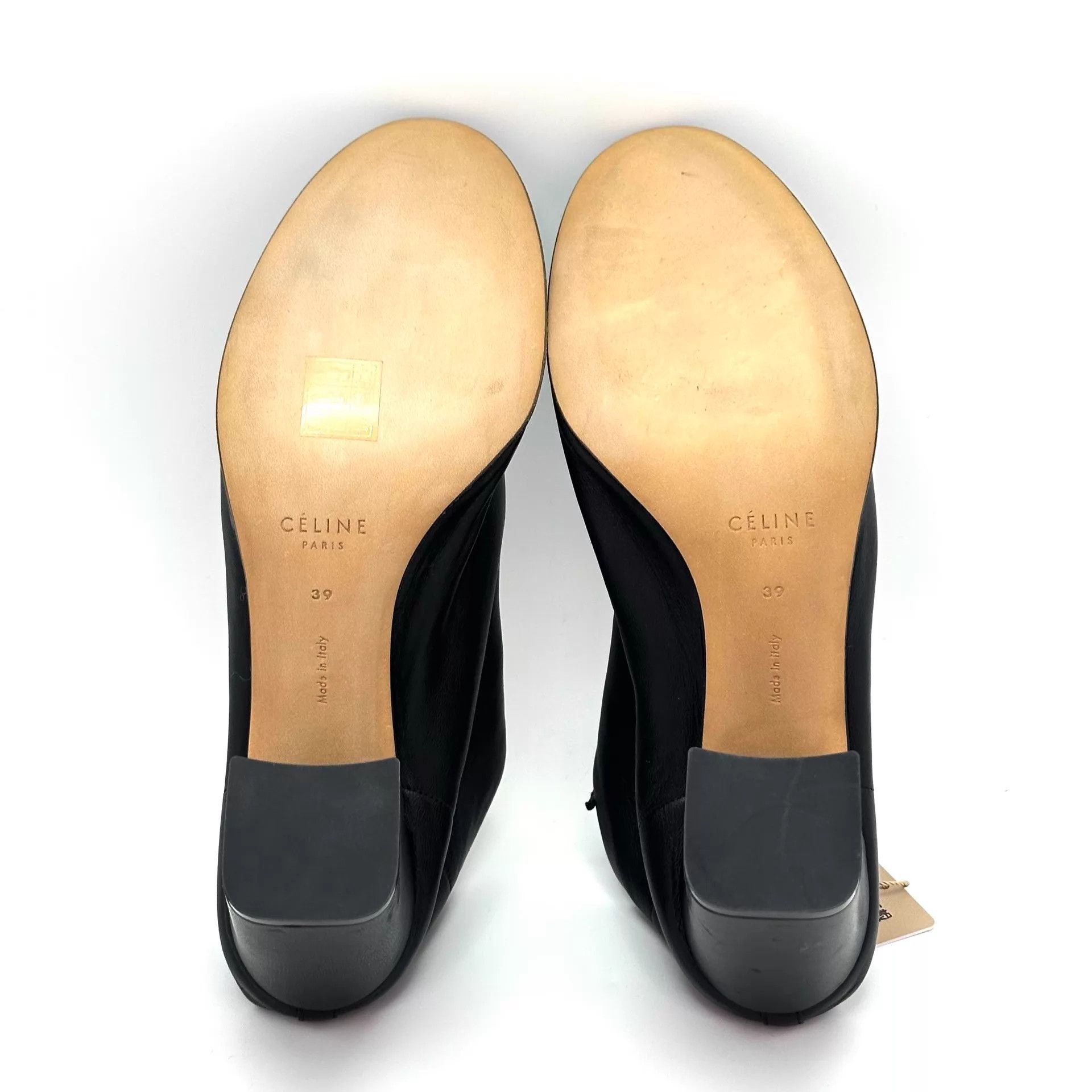 Celine CELINE Lace-up Block Heel Shoes 39 (98) Size US 8.5 / IT 38.5 - 4 Thumbnail