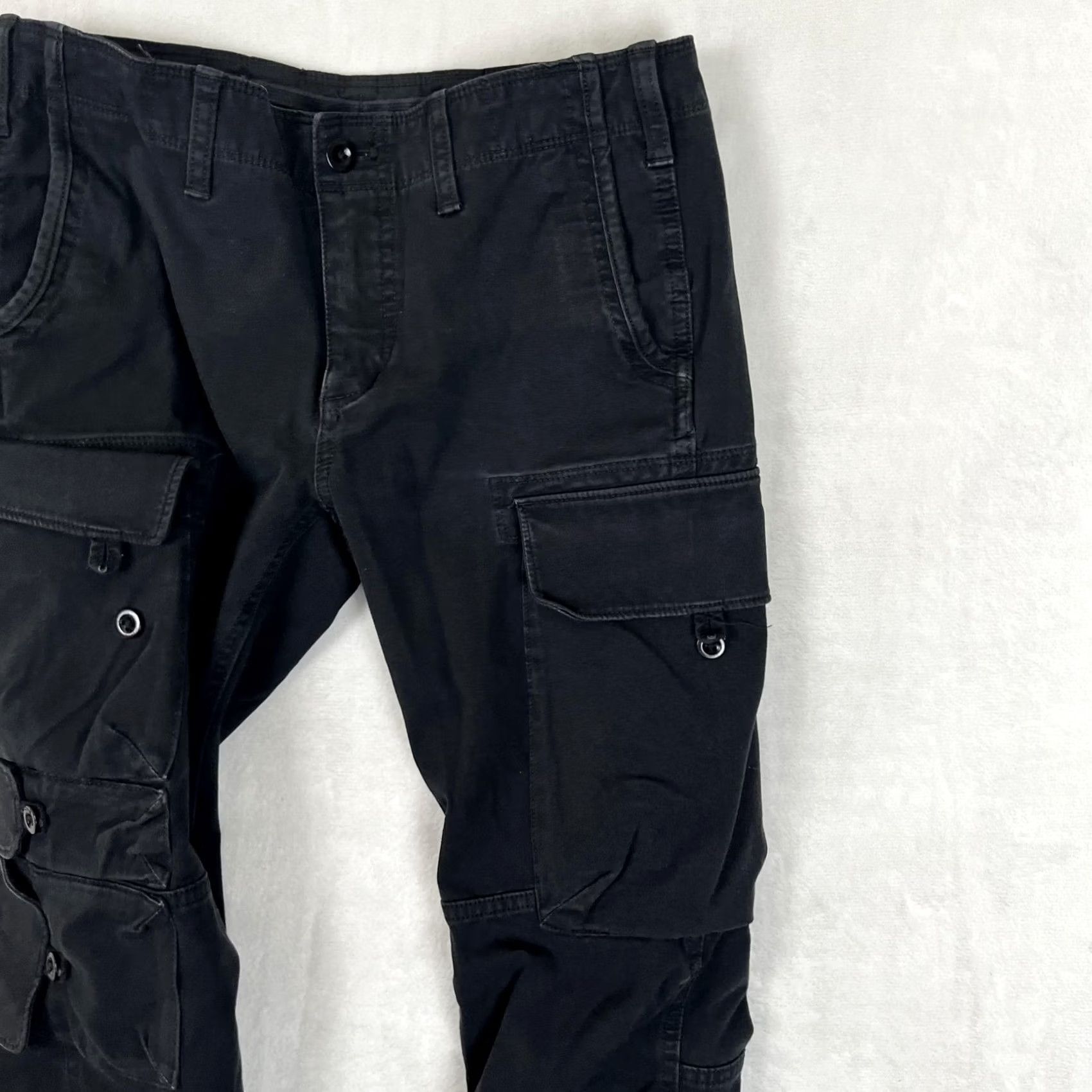 Polo Ralph Lauren Ralph Lauren Sport Cargo Pants Womens 6 Black Ankle Zip Utility Slim Pockets Zipper Twill Cap Size 28" / US 6 / IT 42 - 4 Thumbnail