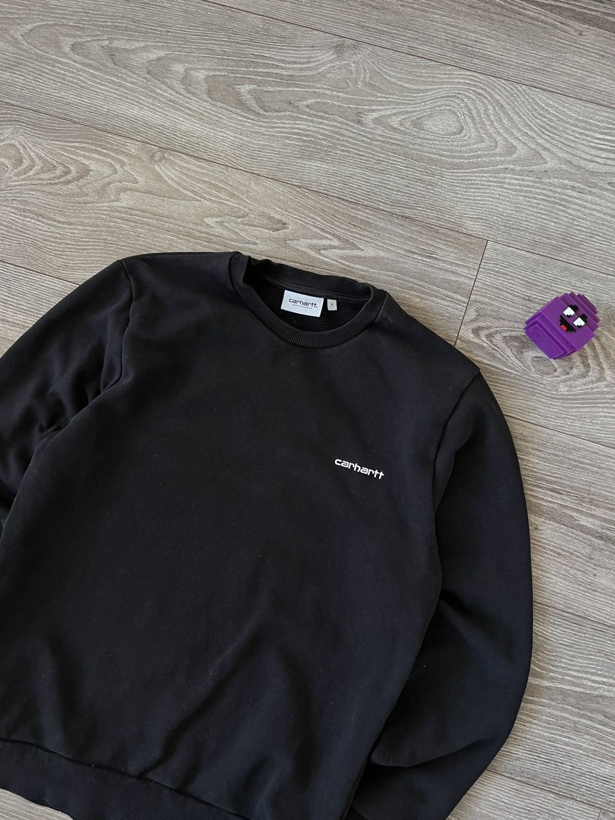 Carhartt Wip Carhartt WIP Black Hard Cotton Basic Embroidered Logo Script Size US S / EU 44-46 / 1 - 6 Thumbnail
