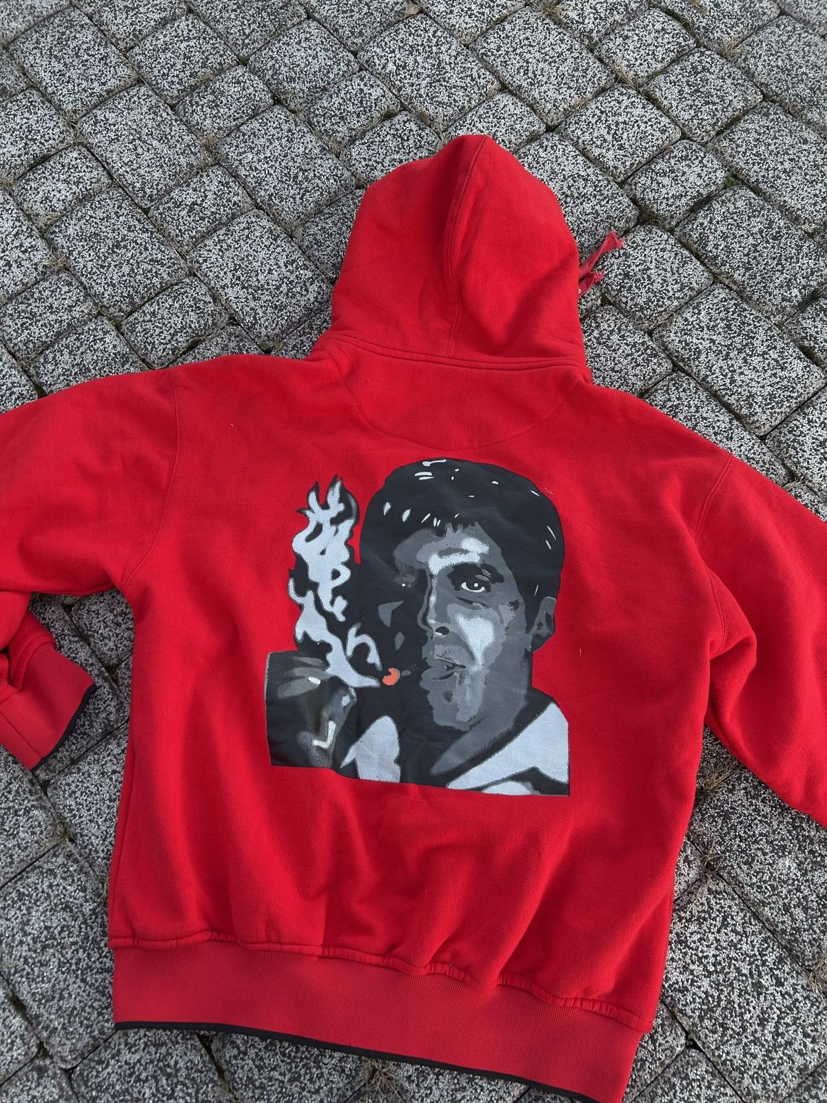 Vintage SCARFACE Tony Montana 1983 Vintage Hoodie Zip Rare 80s 90s Size US XL / EU 56 / 4 - 4 Thumbnail