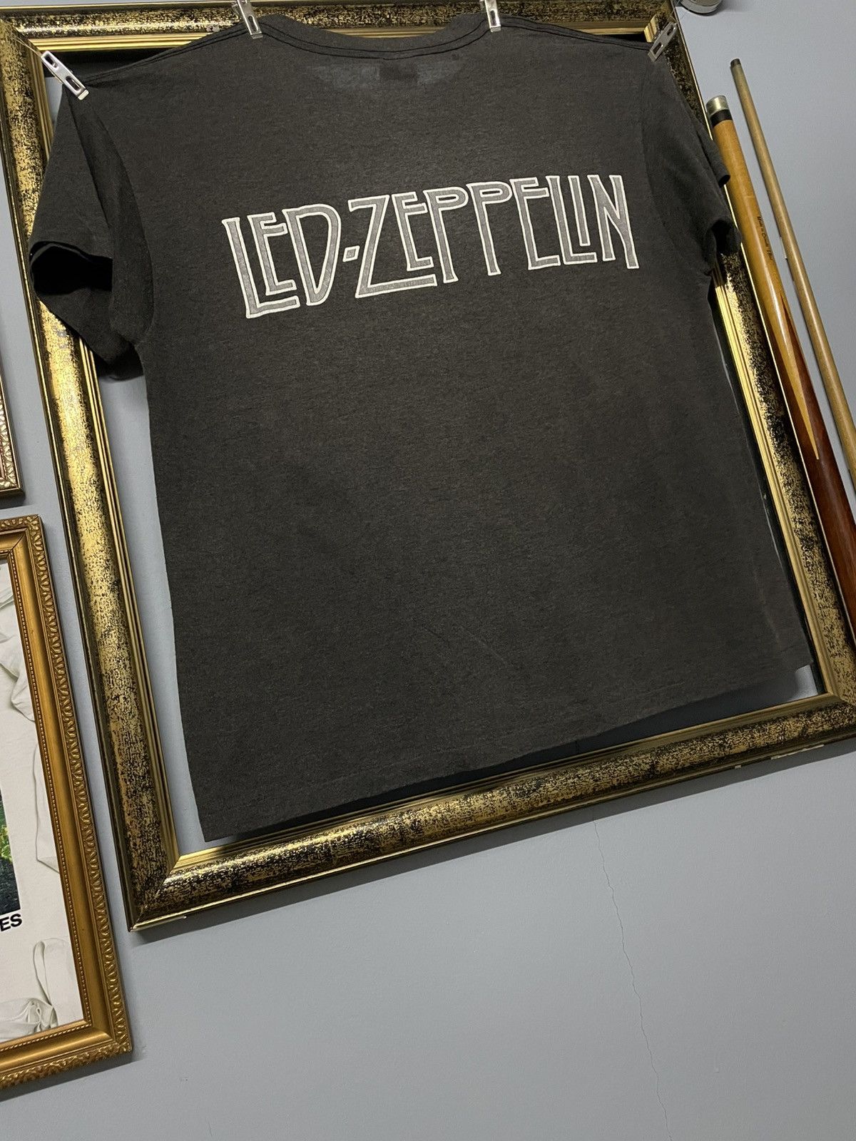 Band Tees Vintage 80s LedZeppelin Zoso Single Stitch Rare Sunfaded Tee Size US L / EU 52-54 / 3 - 18 Thumbnail