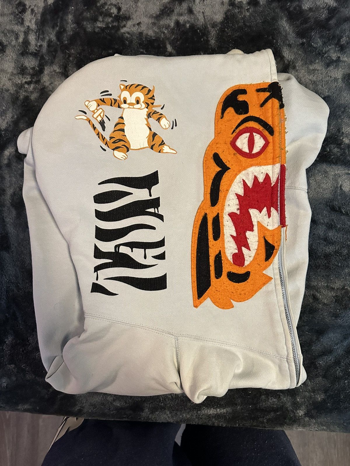 Bape Tiger Full Zip Hoodie Grailed