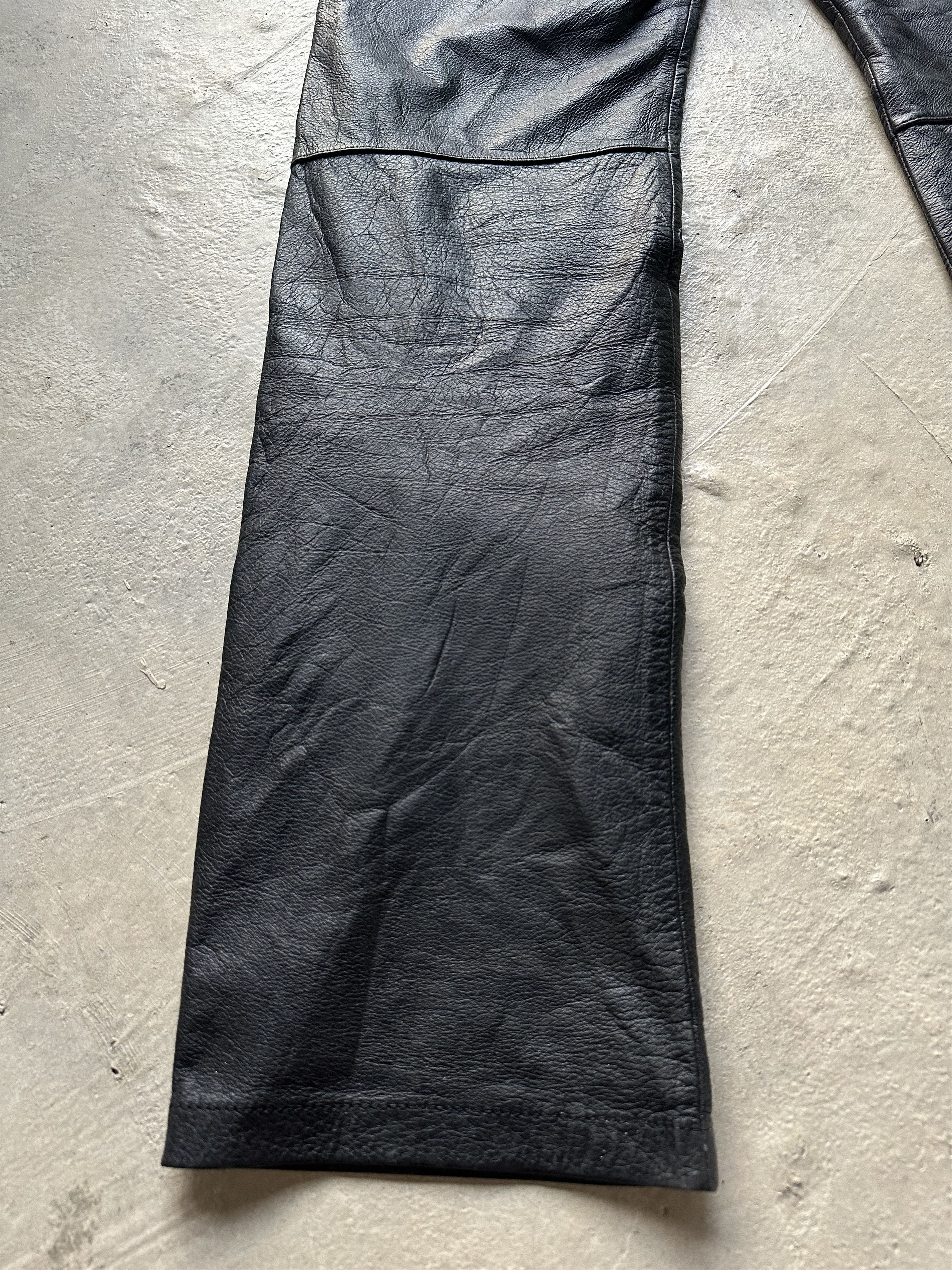 Tornado Mart Vintage Tornado Mart Cowhide Leather Pants Size US 29 - 9 Thumbnail
