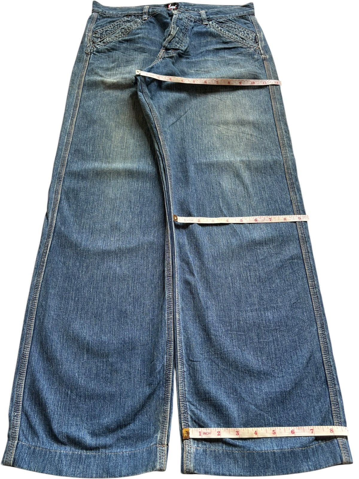 Paul Smith Red Ear Vintage Paul Smith Red Ear Distressed Loose Baggy Jeans Size US 32 / EU 48 - 13 Thumbnail
