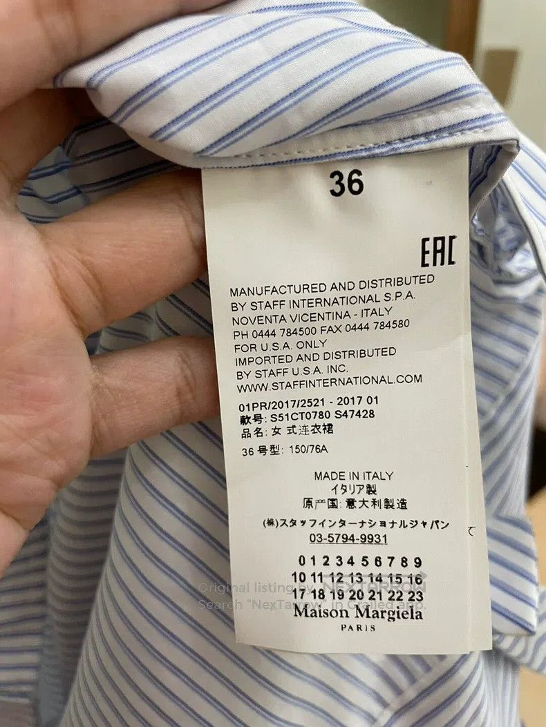 Maison Margiela Maison Margiela Striped shirt and long skirt Size XS / US 0-2 / IT 36-38 - 9 Thumbnail