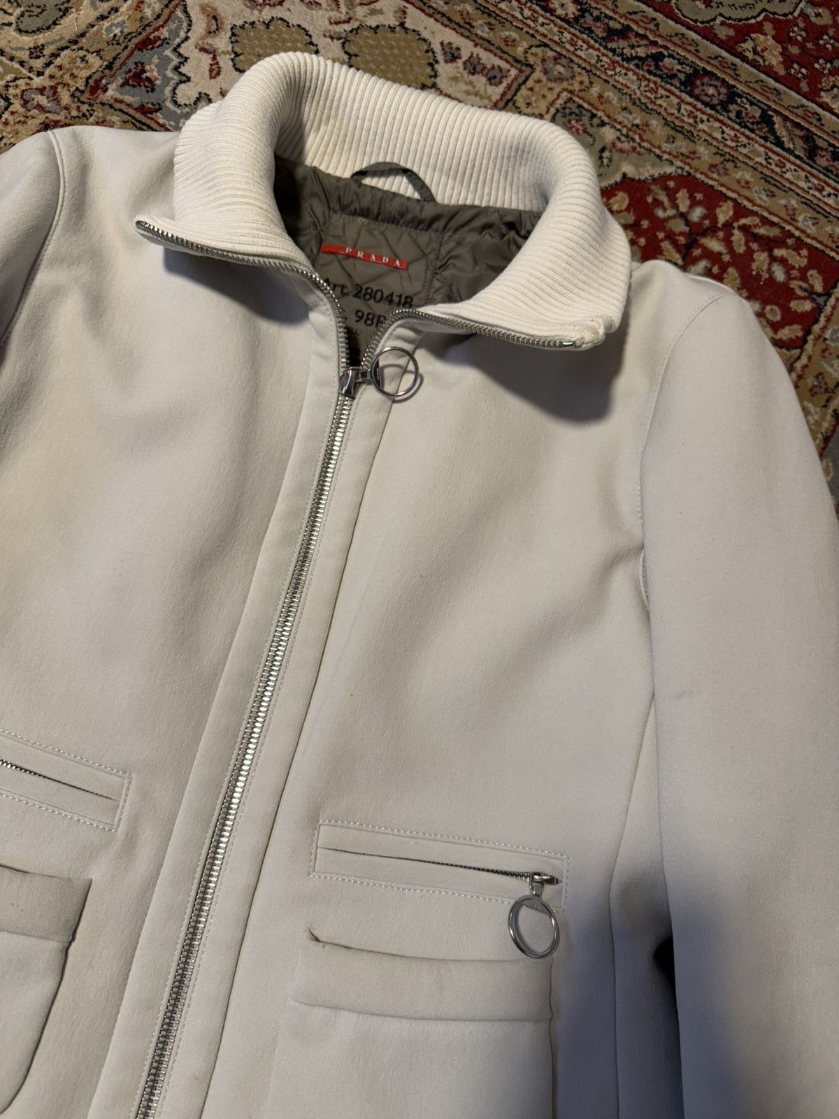 Prada Prada Linea Rossa Long Coat Luxury Women’s Streetwear Hype Size L / US 10 / IT 46 - 6 Thumbnail