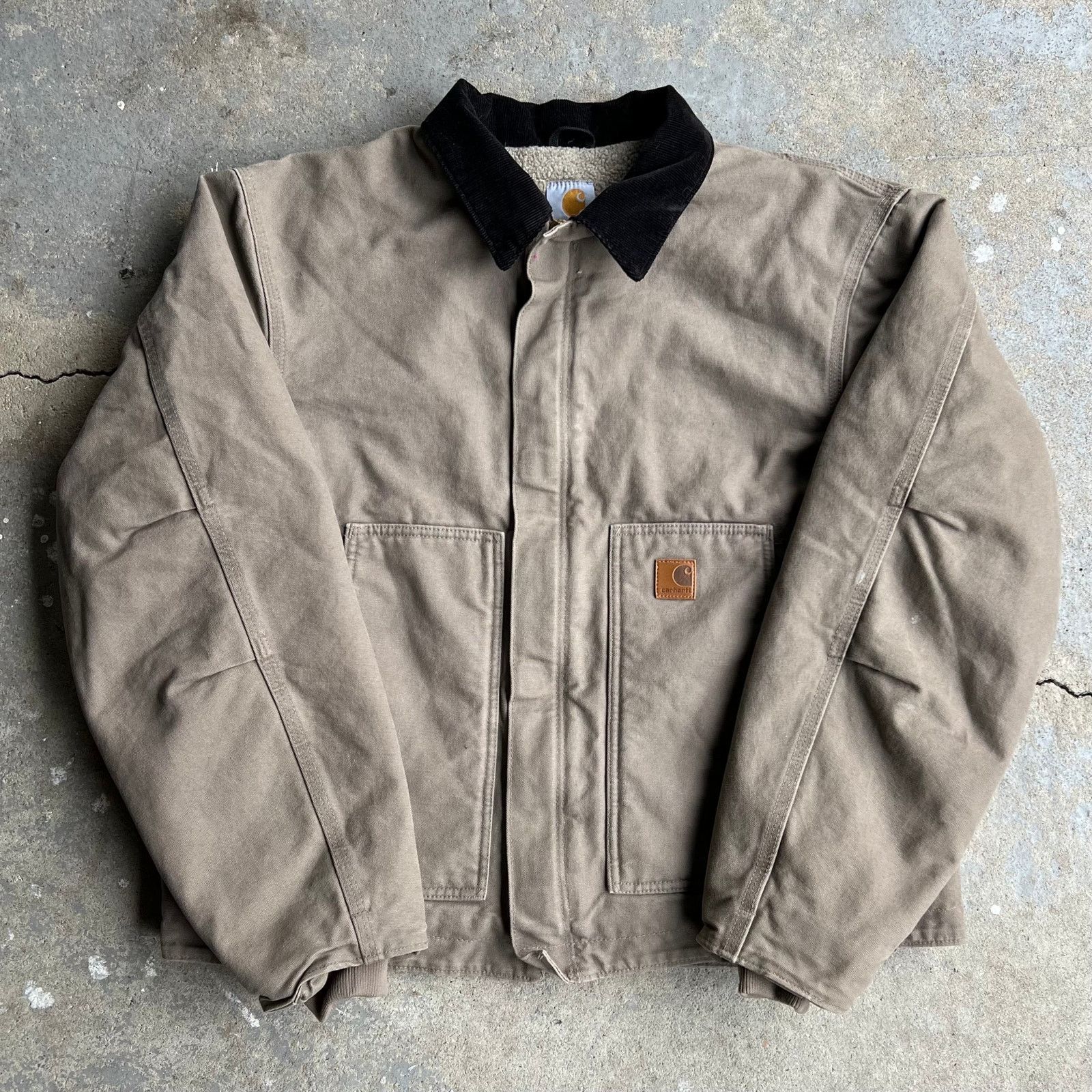 Vintage Carhartt Jacket J43 CHT Blanket-Lined Chore Coat