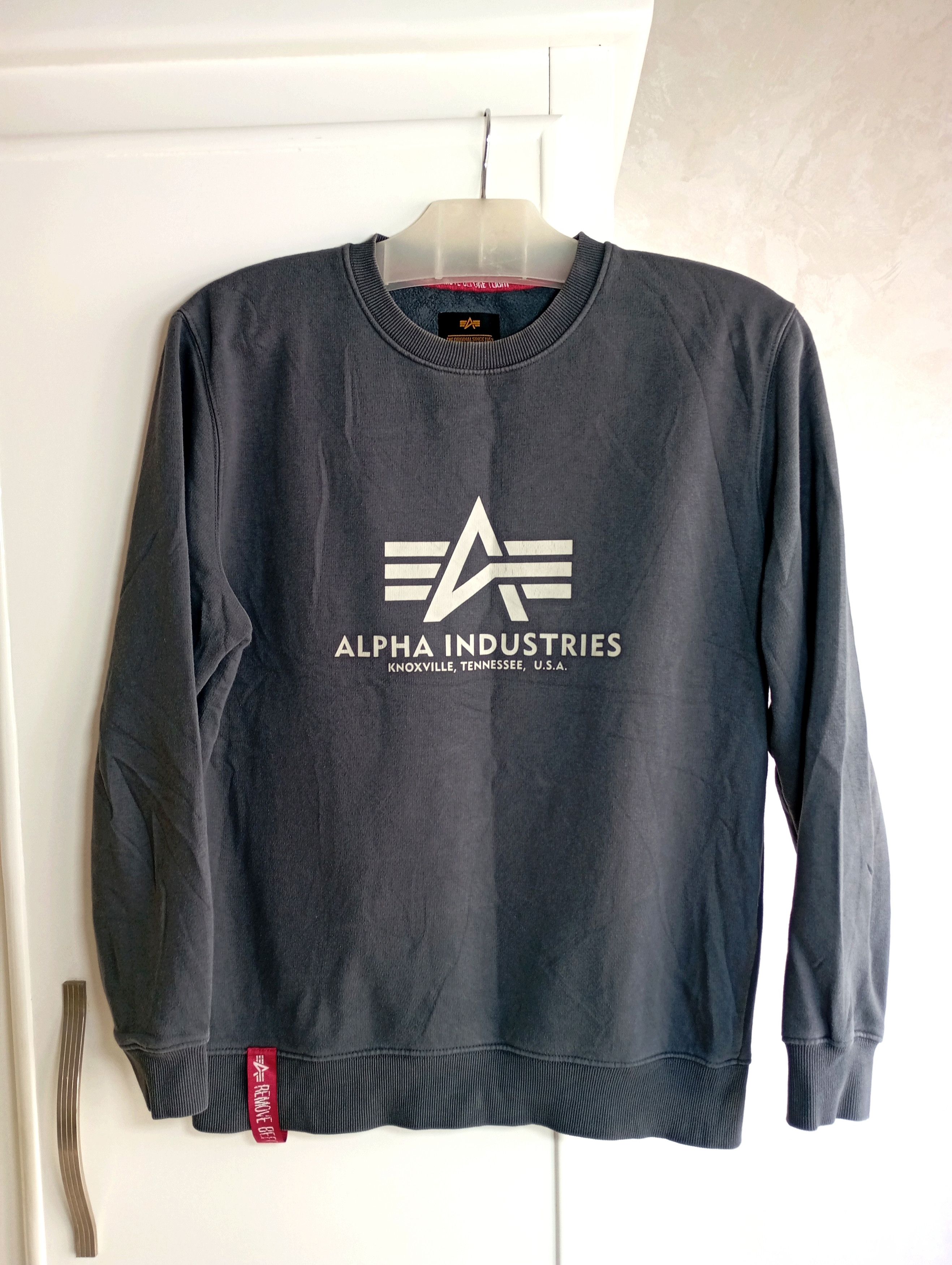 Alpha Industries × Vintage Vintage 90's Alpha Industries Crewneck Size US L / EU 52-54 / 3 - 1 Thumbnail
