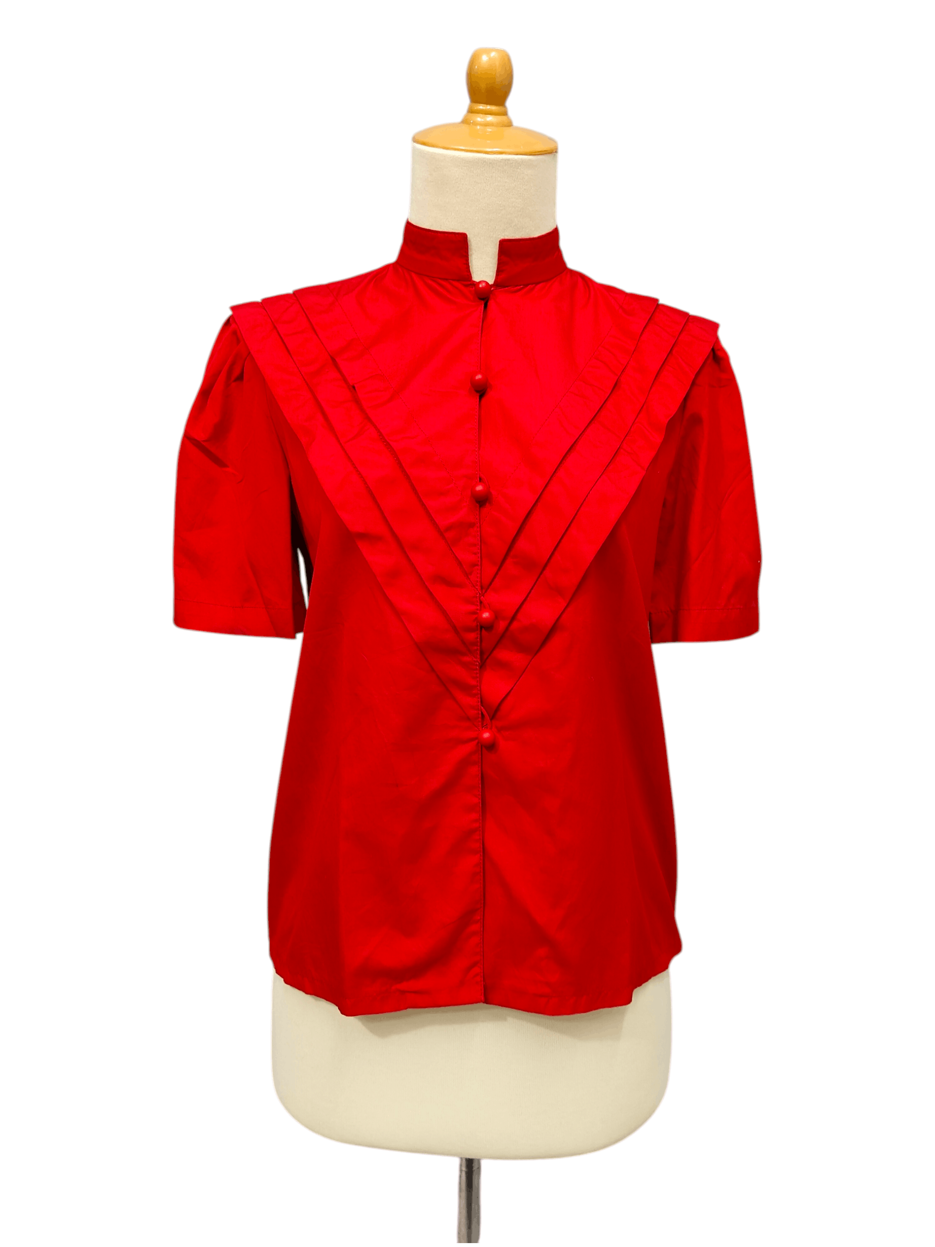 Christian Dior Monsieur 90s Christian Dior - Architectural V-Shaped Panel Blouse Size M / US 6-8 / IT 42-44 - 1 Thumbnail