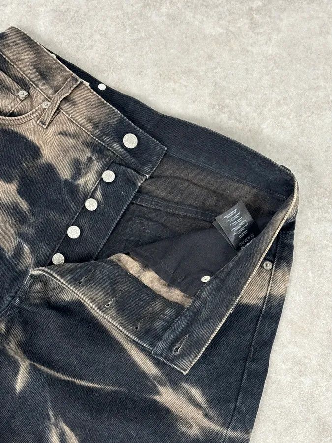 Dries Van Noten Dries Van Noten Navy Denim Tie-Dye Relaxed Jeans Size US 33 - 9 Thumbnail